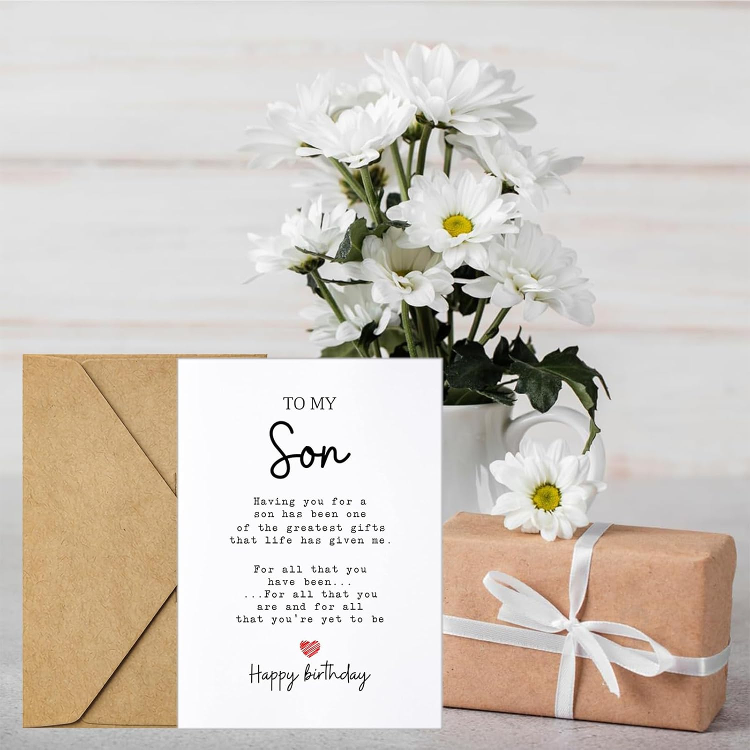 Birthday Card for Son, Funny Birthday Greeting Card for Boy/Men, Perfect Happy Birthday Gifts for Him- Blank Inside image number 3