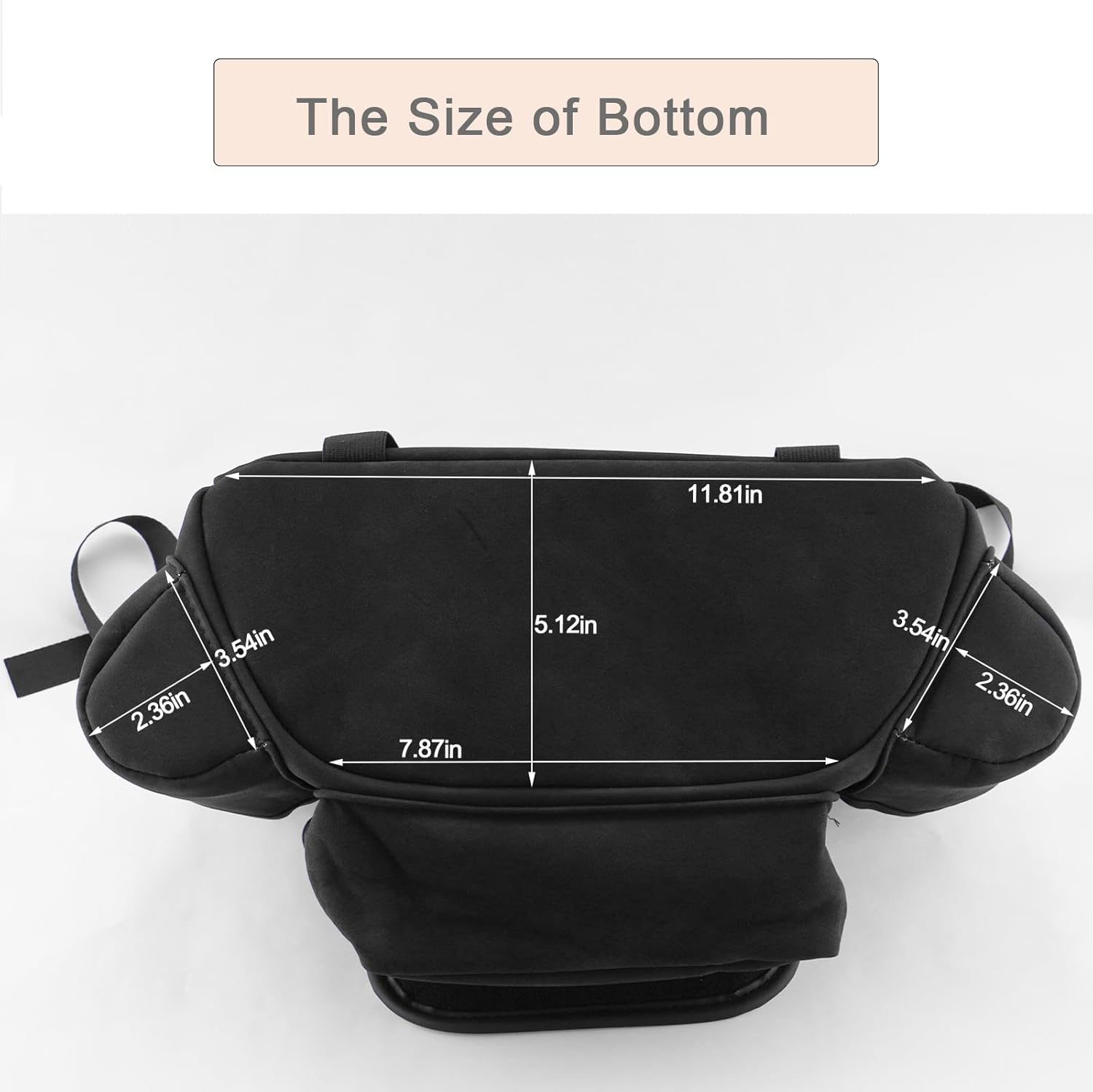 EKALA Car Pocket Handbag Holder for Car between Seats with Multi-Pocket Car Large Capacity Storage Bag Removable Inner Liner Pet Kids Barrier Car Net Pocket Purse Holder for Car(Black) - Brown image number 3