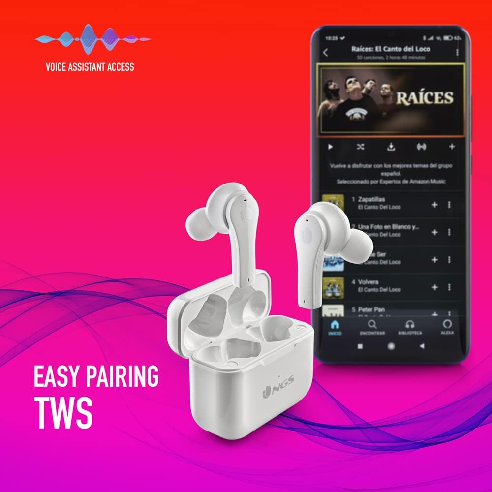 NGS Auriculares ARTICABLOOMBLACK Wireless Black image number 3