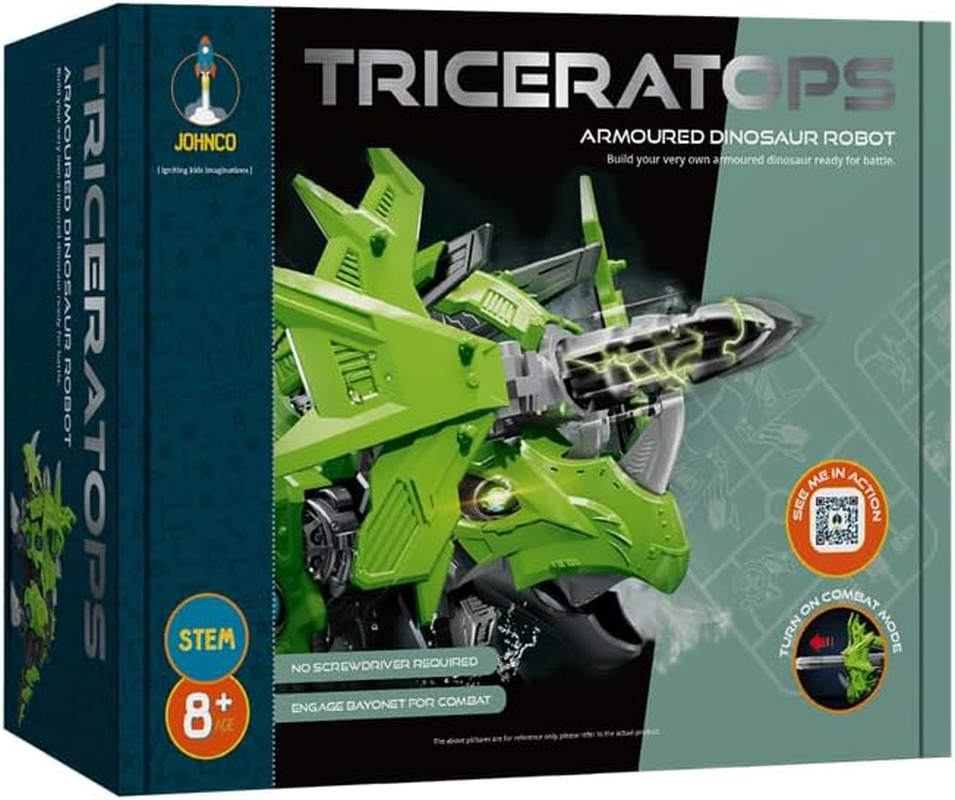 Johnco Triceratops Armoured Dinosaur Robot Kit image number 2