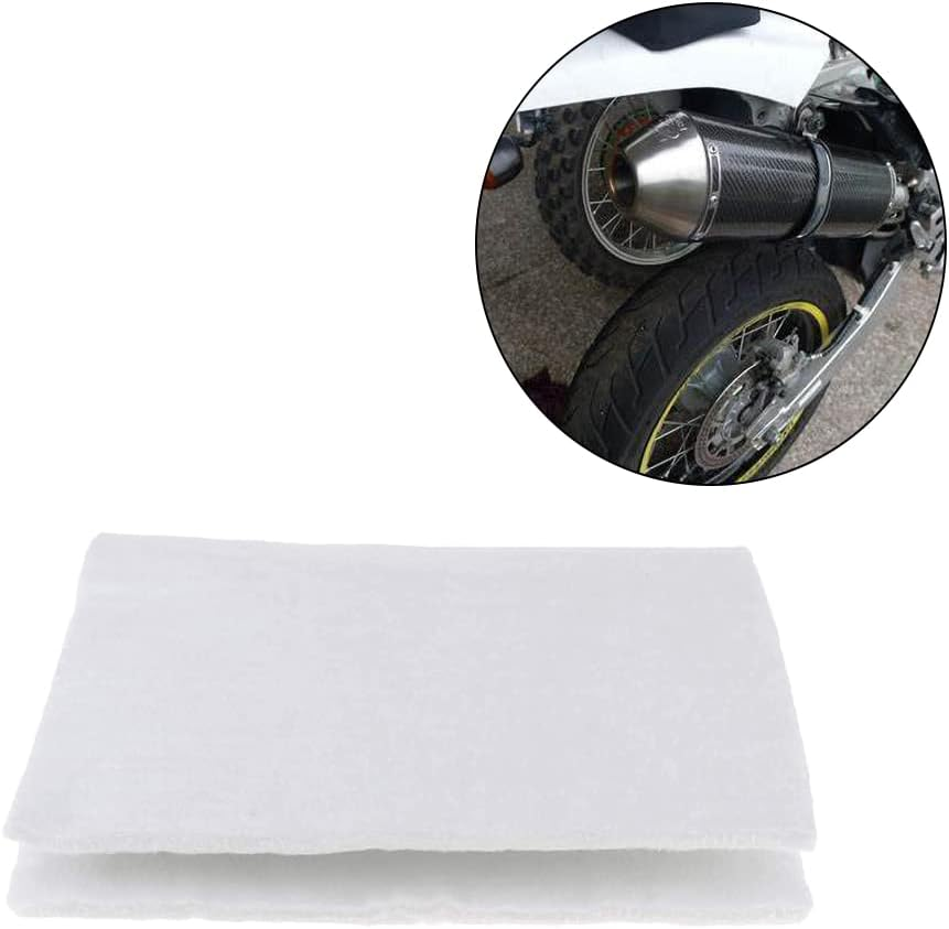 WINTOWIN Muffler Mat Muffler Packing Fiberglass Exhaust Muffler Packing Material Universal Muffler Packing for 2-Stroke 4-Stroke Motorcycle ATV Dirt Bike for Exhaust Pipe Wrap Silencer