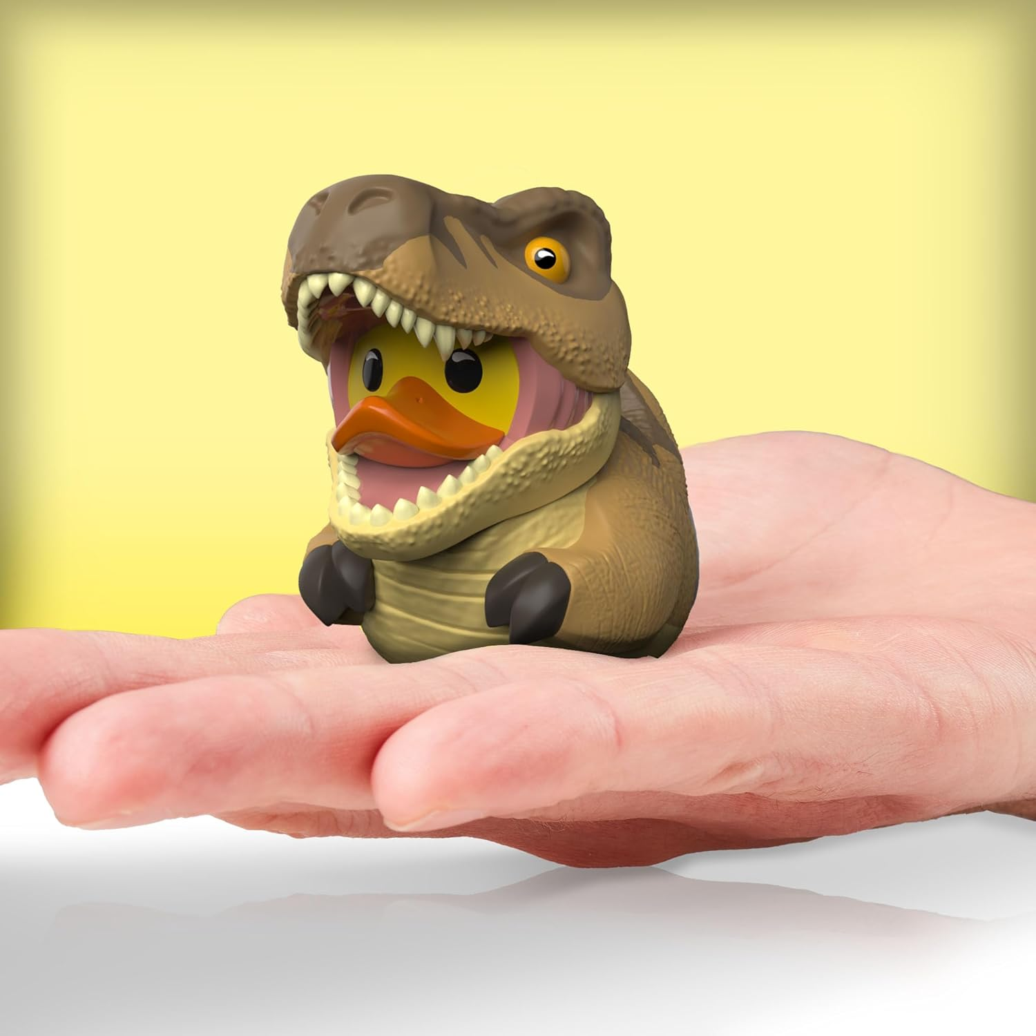 TUBBZ Mini: Jurassic Park - T-Rex Cosplaying Rubber Duck Vinyl Figure - T-Rex (Mini) image number 3