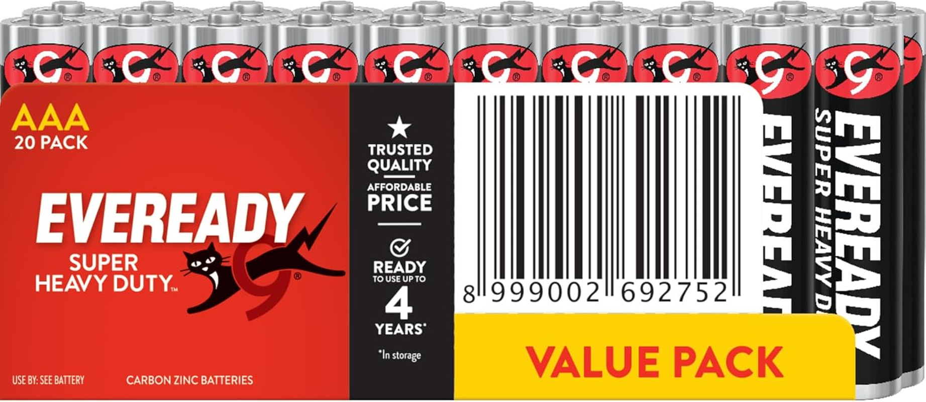 Eveready Super Heavy Duty AAA 20Pk Batteries