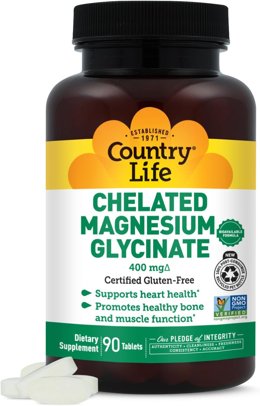 Country Life - Chelated Magnesium Glycinate 400 Mg. - 90 Tablets image number 5