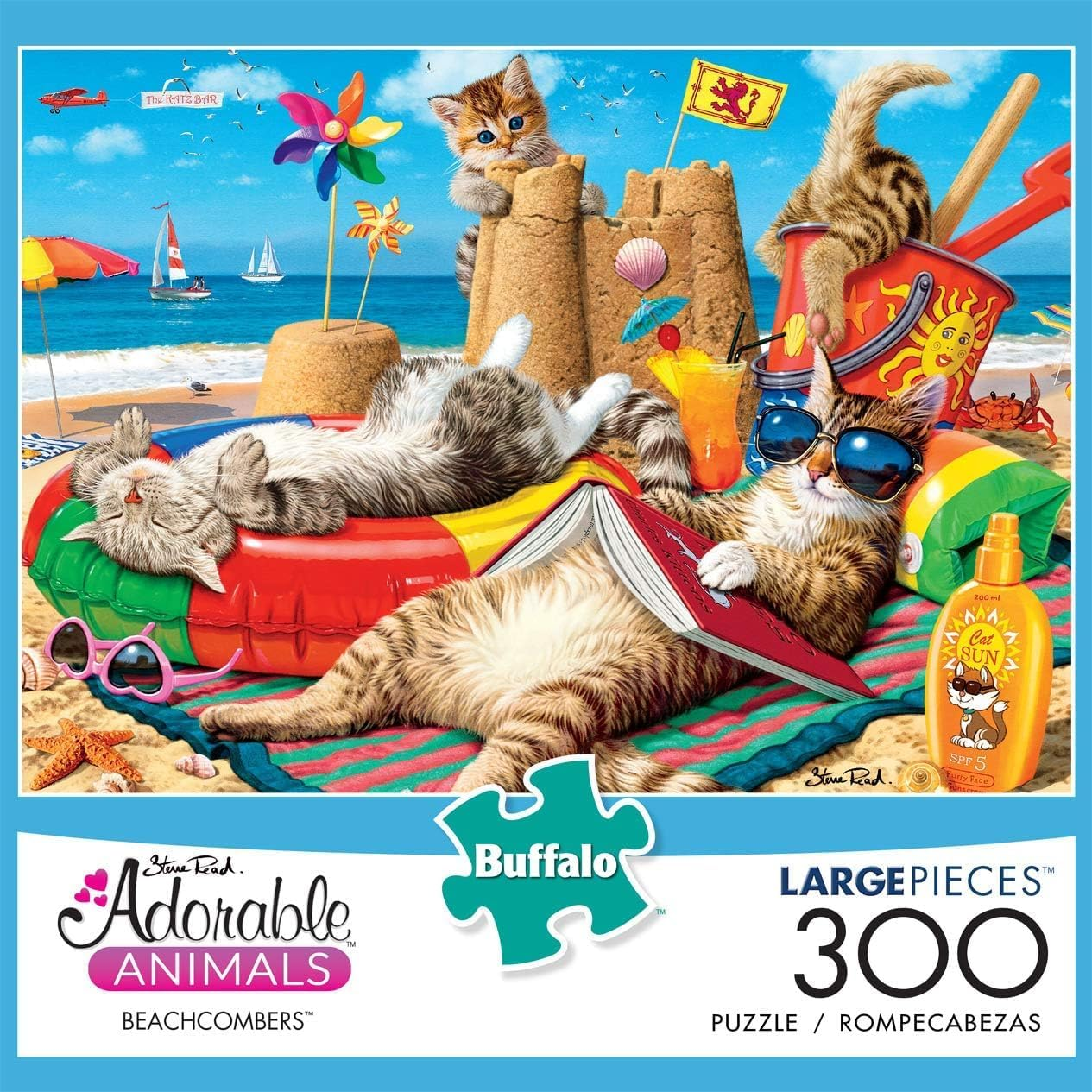 Buffalo Games - Beachcombers - 300 Large Piece Jigsaw Puzzle image number 2