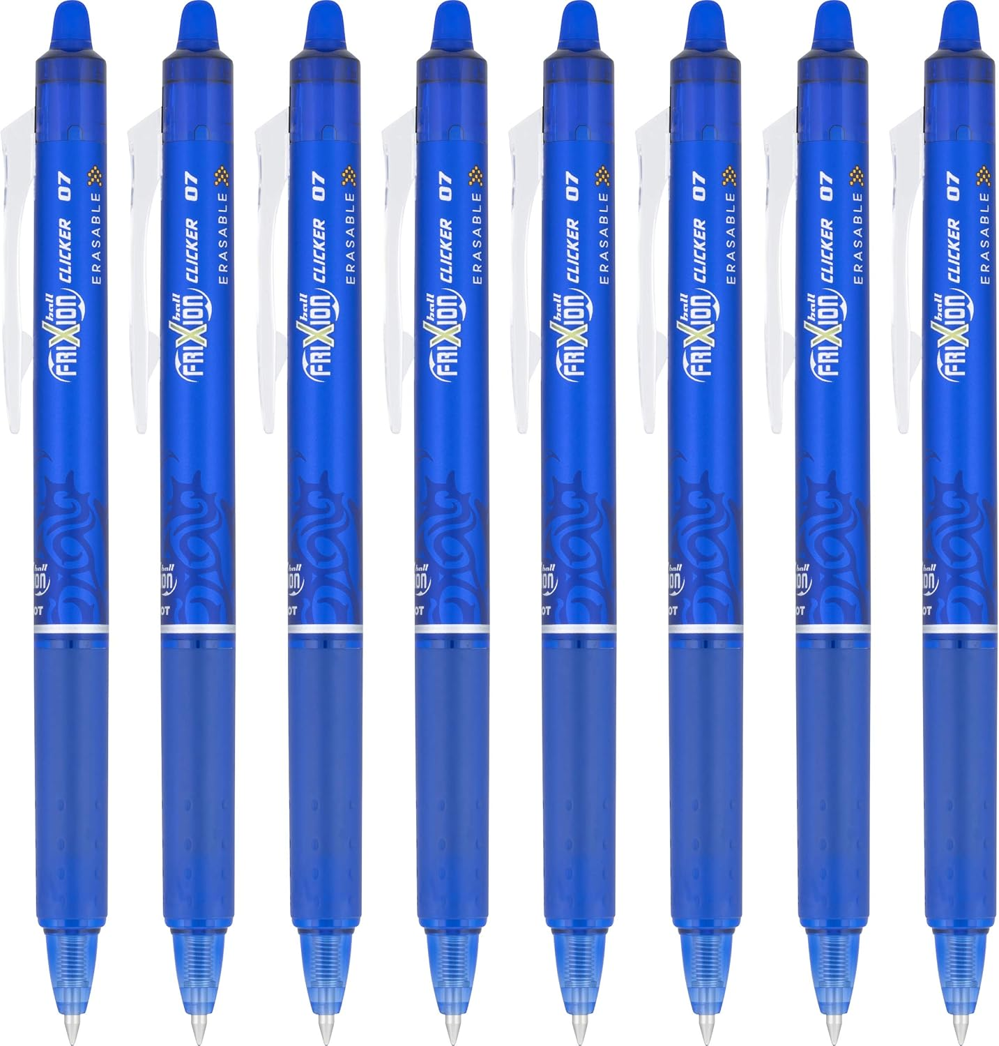 PILOT Frixion Clicker Erasable, Refillable & Retractable Gel Ink Pens, Fine Point, Red Ink, 2-Pack (31462) image number 4