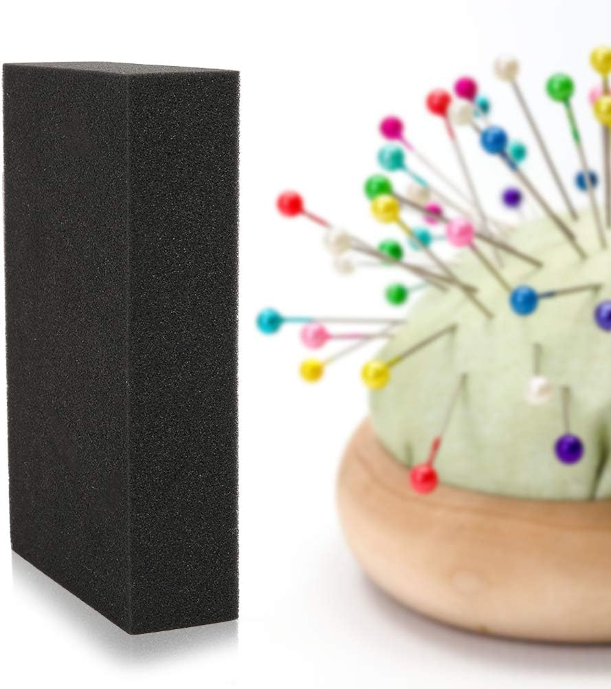 Needle Felting Pad Dense Foam 2 Pack Needle Felting Sponge Foam Mat Pin Cushion Mat Holder Black Large Rectangle Thickened Mat Sewing Wool Tool image number 1