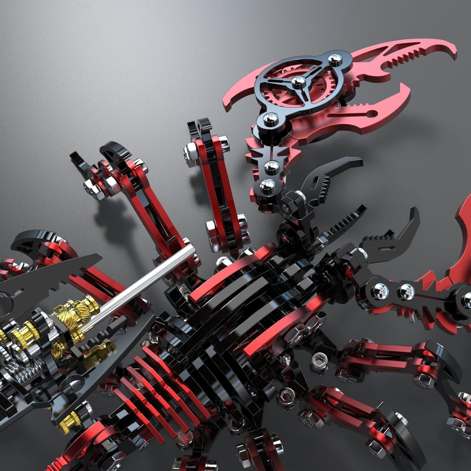 Metal 3D Puzzles for Adults, Scorpion 3D Metal Puzzles Model Building Kits DIY 3D Puzzle Model Kits for Birthday, Christmas - Silver image number 7