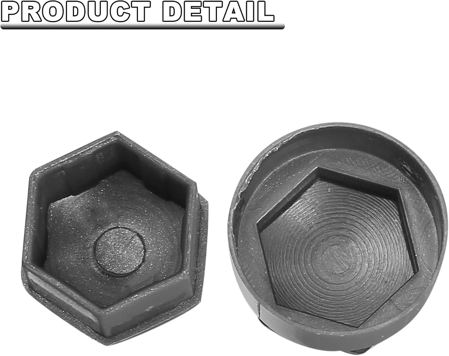 X AUTOHAUX 20Pcs 17Mm ID Wheel Lock Lug Bolt Nut Cover Caps Center Cover Bolt Locking Caps with Clip Tool Set for Audi Gray image number 5