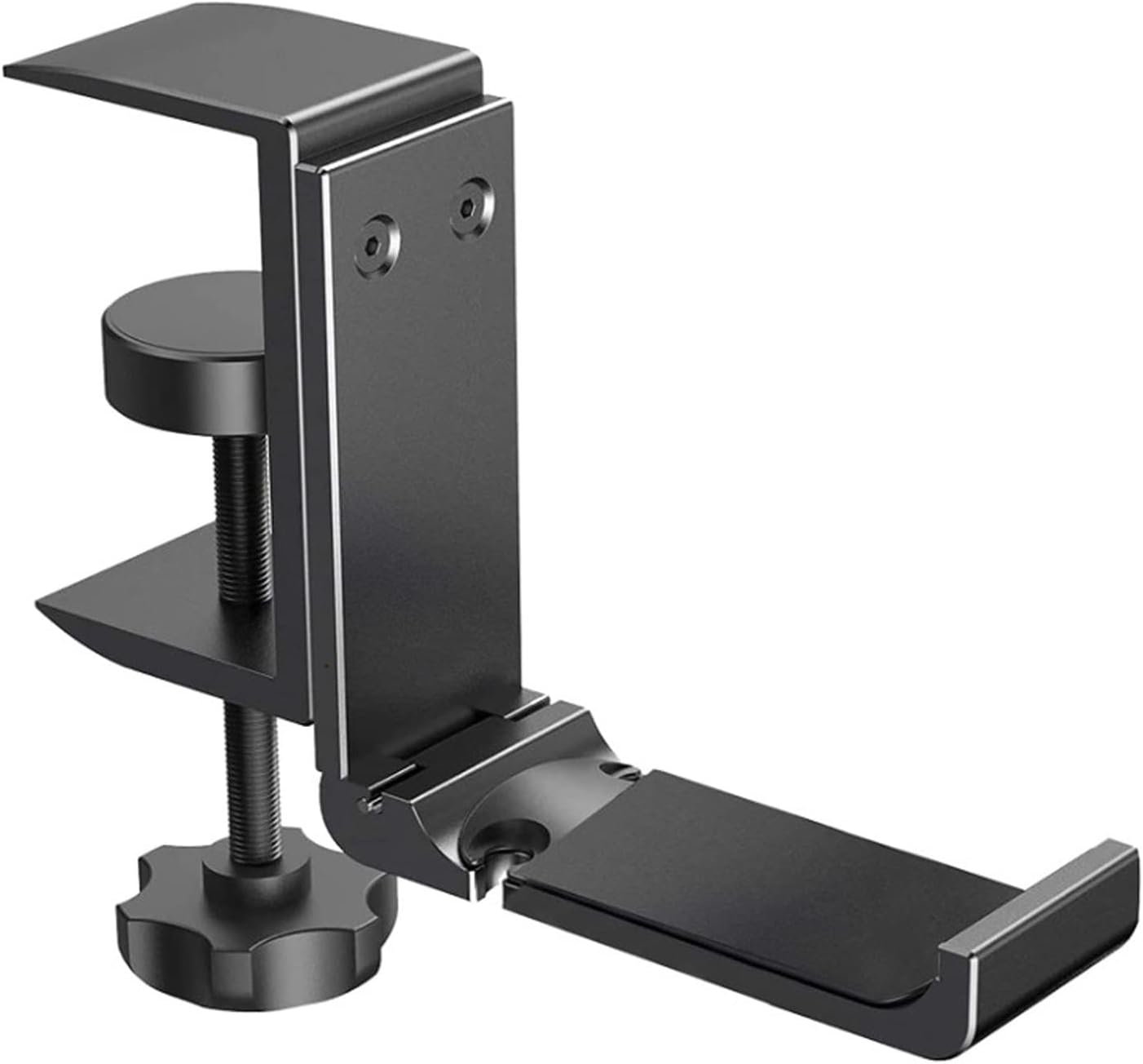 Aluminum Headphone Stand Hanger Foldable,Headphone Holder,Headset Holder with Cable Clip Clamp Hook under Desk, save Your Space While Working & Gaming image number 5