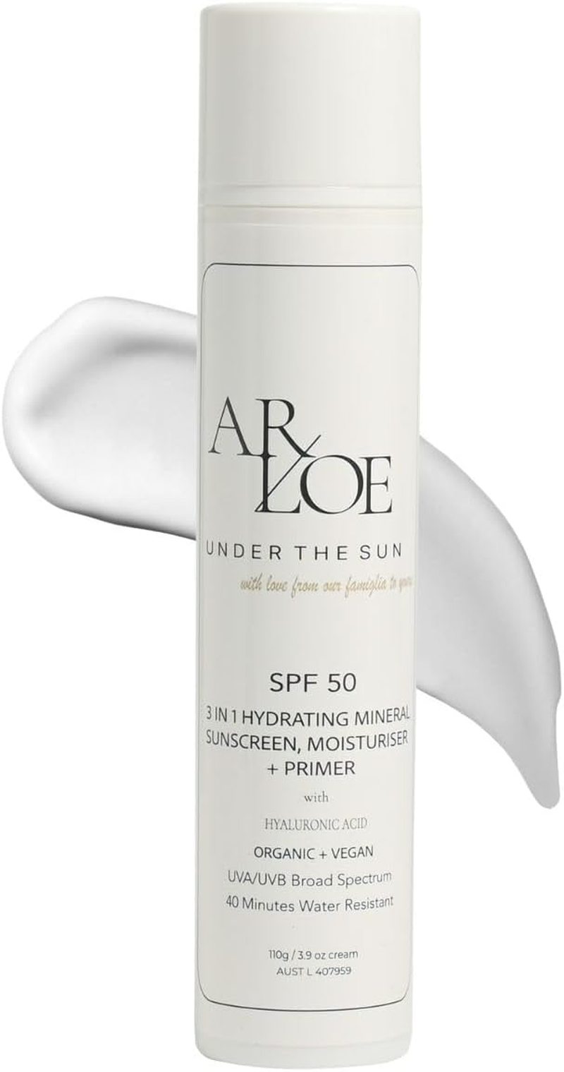 ARLOE Wellness Age Defy Prime & Protect 3-In-1 Daily Moisturiser, SPF 50 Mineral Sunscreen, Makeup Primer, with Kakadu Plum, Hyaluronic Acid, Zinc Oxide, Made in Australia, Vitamin C, Hormone Friendly, Suitable for Acne, image number 5