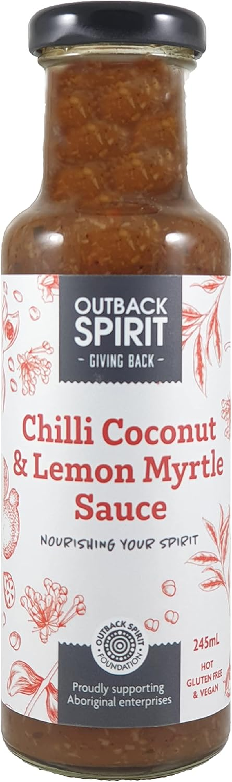 Outback Spirit Chilli Coconut and Lemon Myrtle Sauce 250 Ml