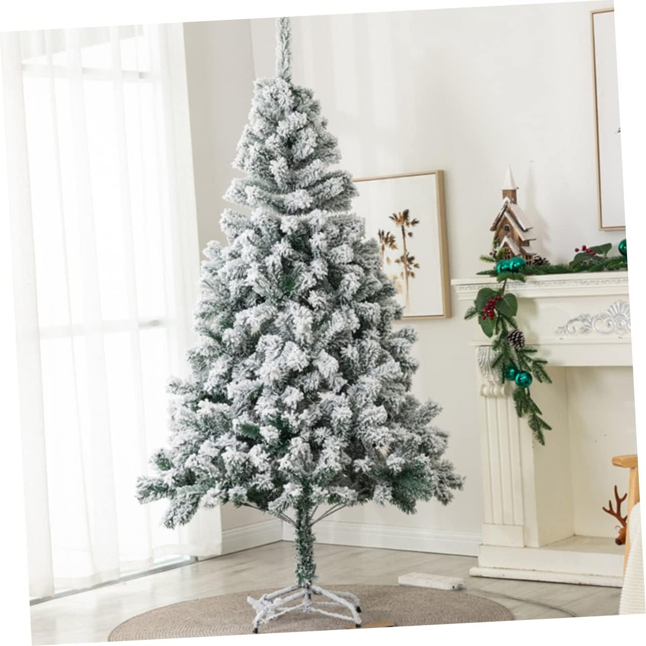 Christmas Tree Storage Bag Christmas Fake Snow Decoration Minichristmas Tree Xmas Tree Decoration image number 3