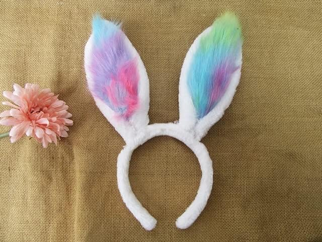 4Pcs Rabbit Ear Headband Easter Party Hair Band Hair Accessories