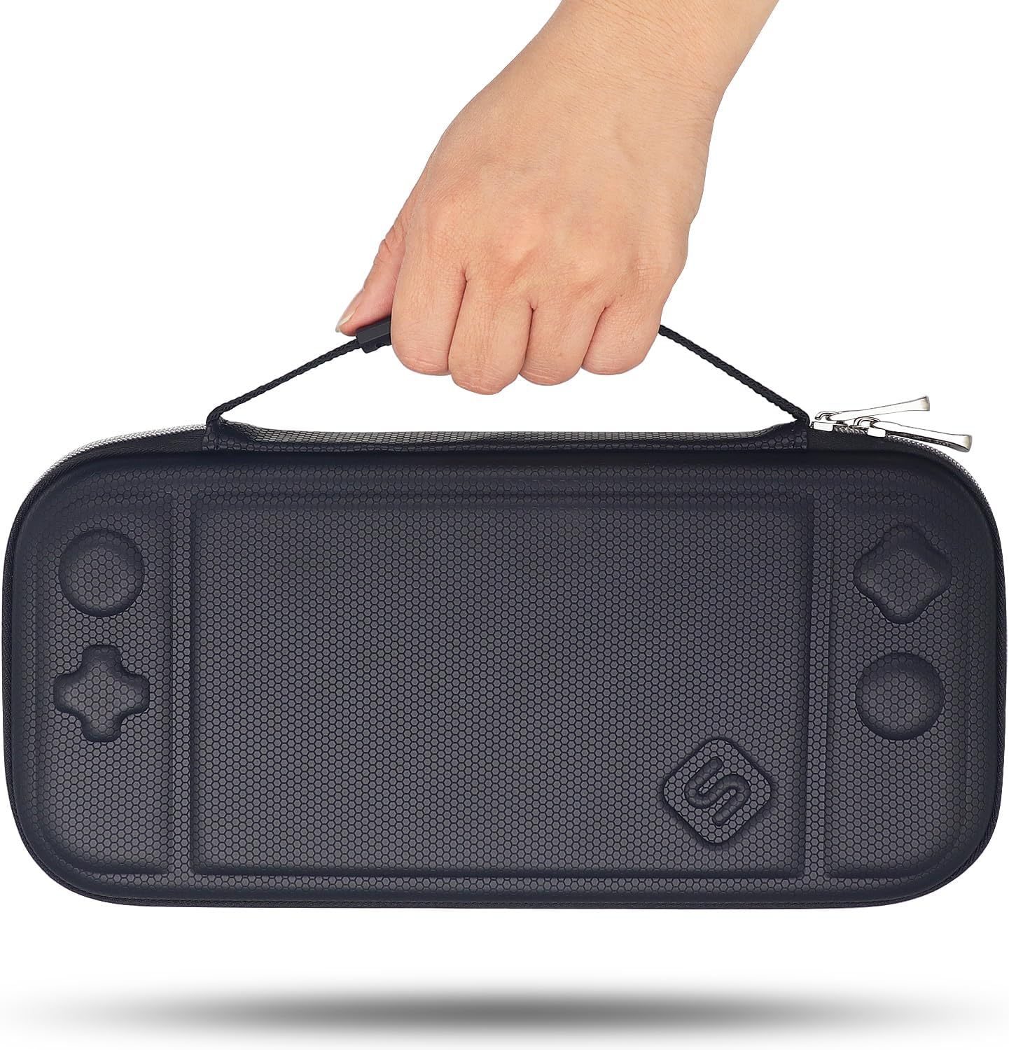 Sisma Slim Carrying Case Compatible with Nintendo Switch 2 Console 2025, Hard Shell Travel Protective Case Switch2 Thin Pouch Accessories Storage Pocket & Game Card Holders -Black - Black image number 5