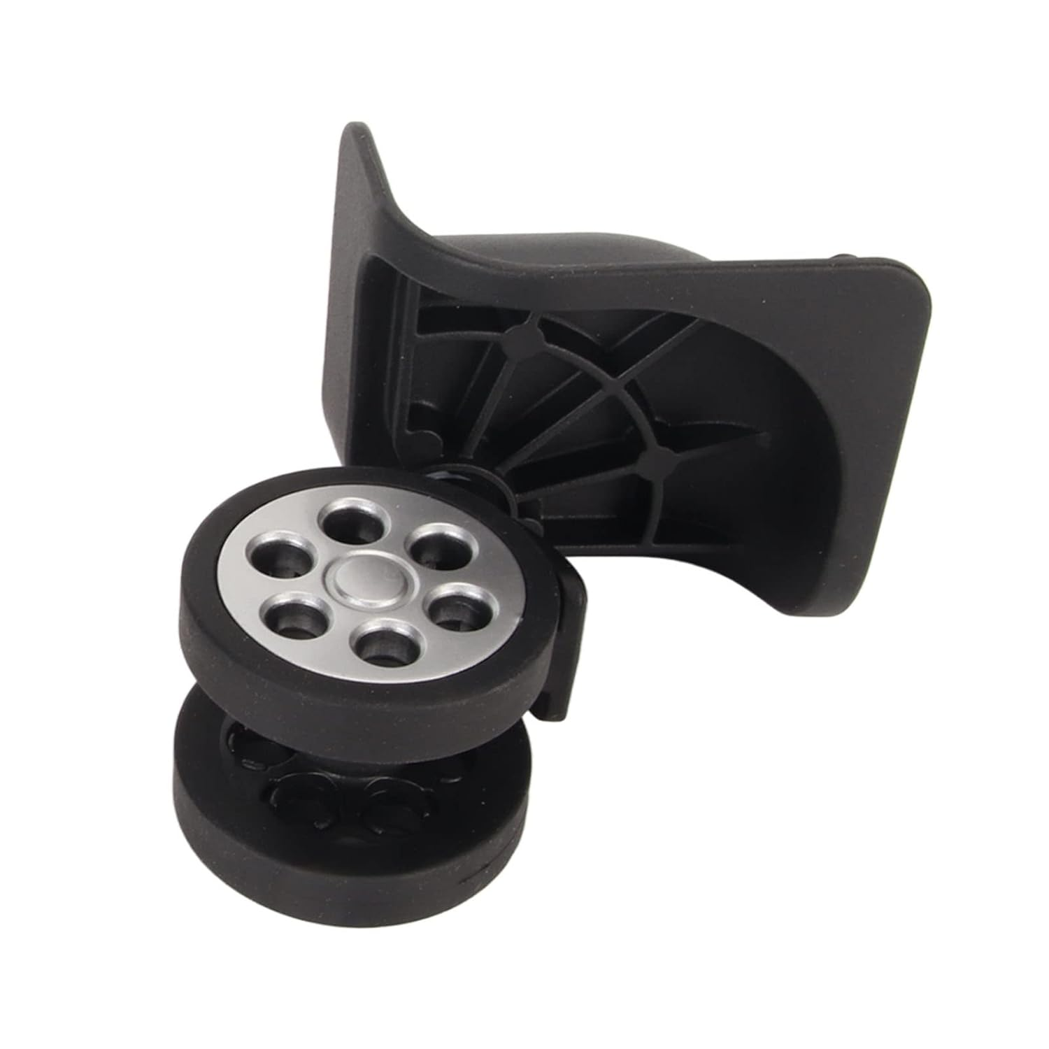 2 Pcs Luggage Wheels Replacement 360 Degree Rotation, Lockable Suitcase Caster with Screws for Replacement, Travel Suitcase Silent Wheel Repair Set image number 6