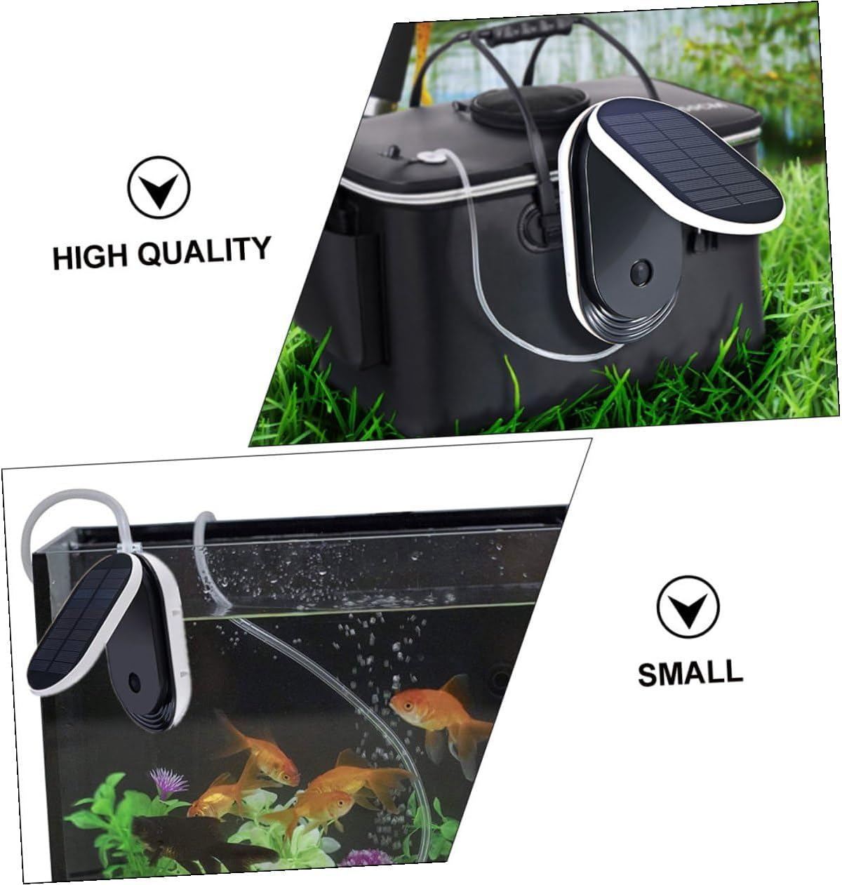 Bestonzon Solar Oxygen Pump Portable Aerator with High Air Volume Sun Powered Fish Tank and Oxygenation Tool Low Noise Outdoor Pool Pump for Hydroponics and Garden Water Features image number 2