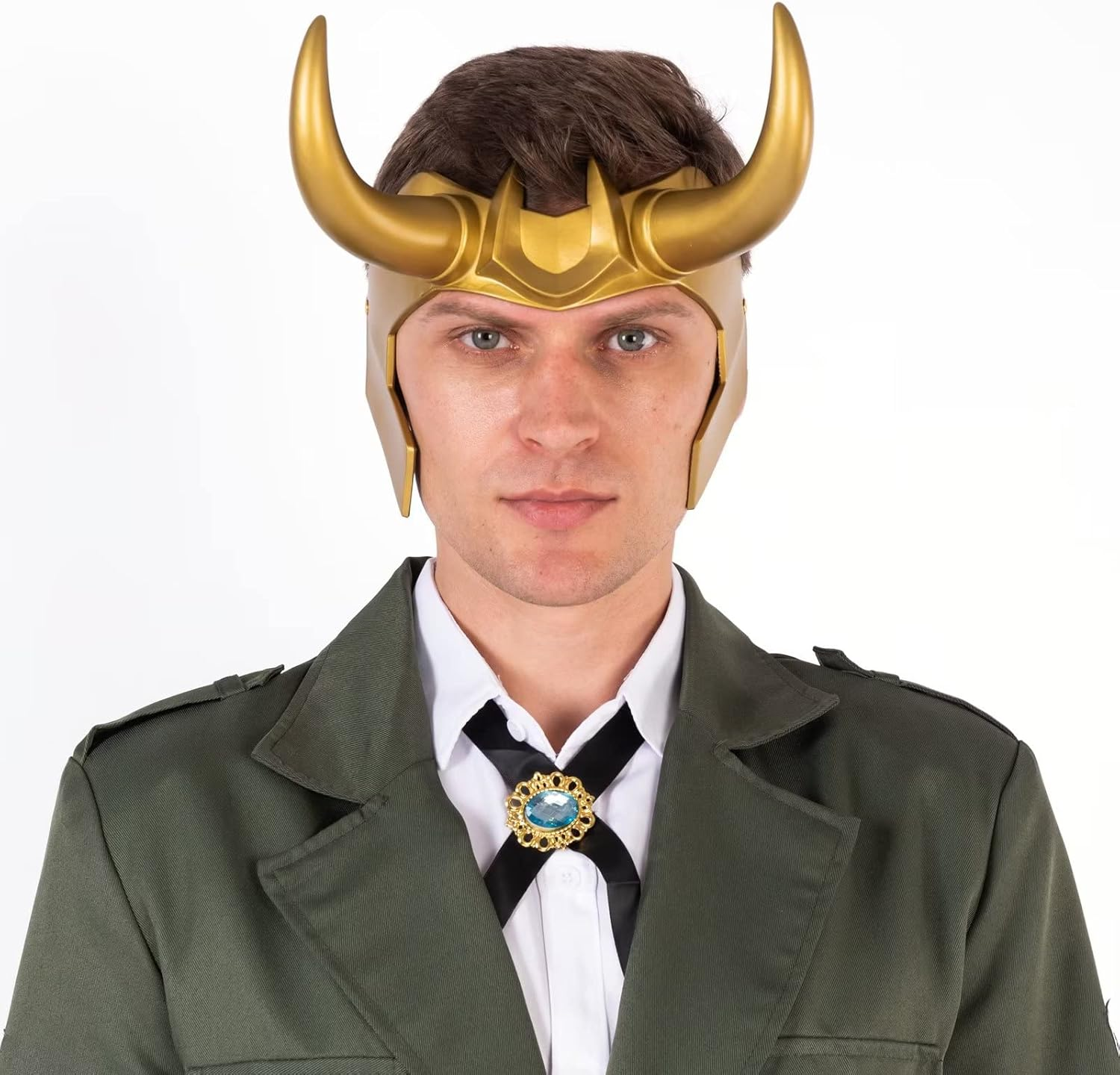 3D Loki Helmet with Horns Thor Ragnarok Crown Norse Mythology Halloween Movie Mask God image number 5