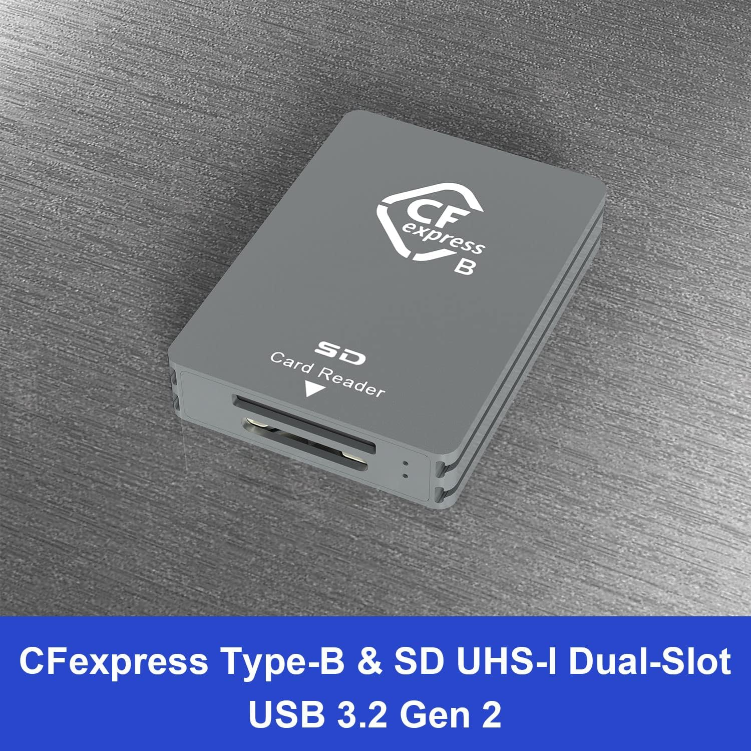 Cfexpress/Sd Card Reader USB C, 10Gbps Cfexpress Type B Card Reader with USB 3.2 Gen2 Transfer Speed, Dual Slot CF Express SD Card Reader Adapter with USB C to USB C/USB a Cable image number 2