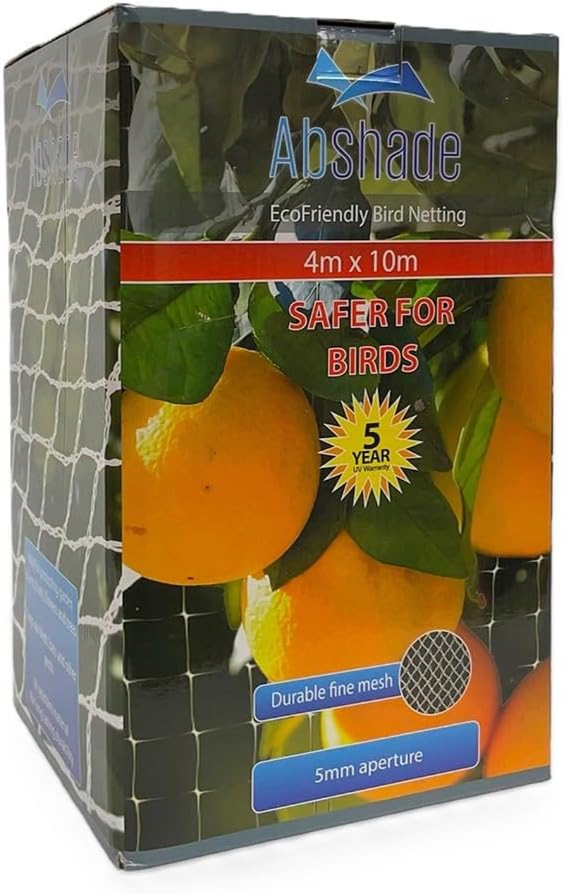 Abshade Birdnet, White, 5 Mm Diamond Hole, 4 X 10 Meters image number 3