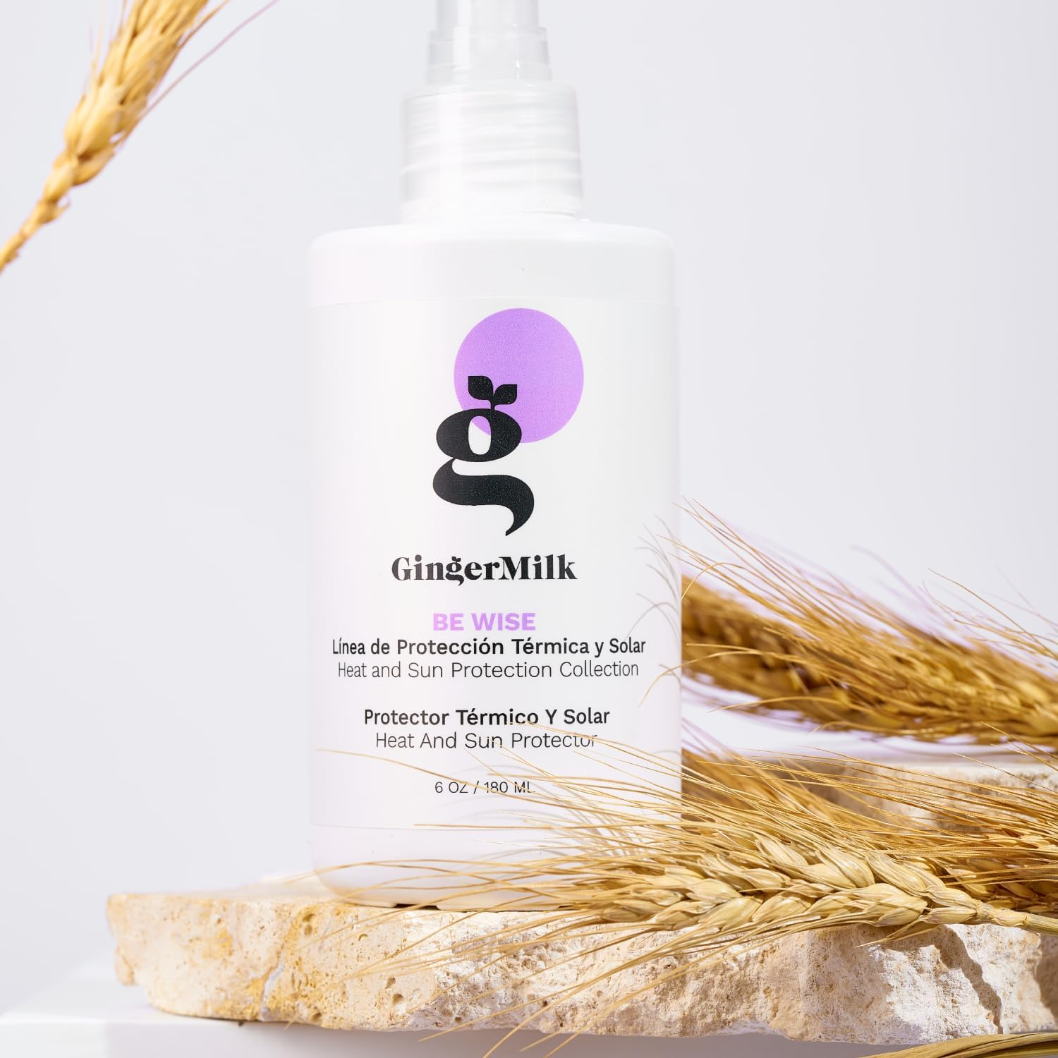 Ginger Root Extract | Thermal and Solar Protection for All Types of Women'S and Men'S Hair, Stimulates Growth and Controls Loss - 6 Onz | Be Wise