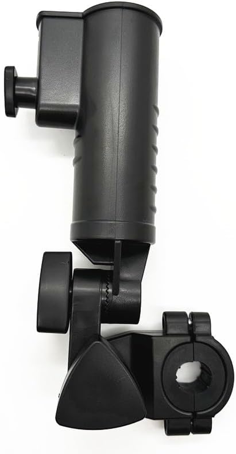 Golf Push Cart and Trolley Umbrella Holder, Universal Adjustable Umbrella Holder for Chair/Stroller/Wheelchair/Bike