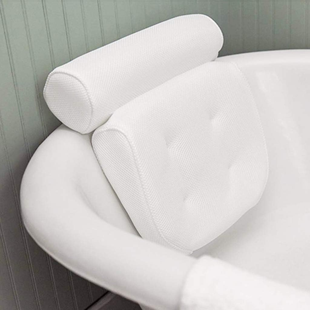 Bathtub Pillows, Spa Bathtub Pillow with 6 Suction Cups Head Neck Back and Shoulder Support Bath Pillows for Hot Tub Jacuzzi Home Spa image number 3
