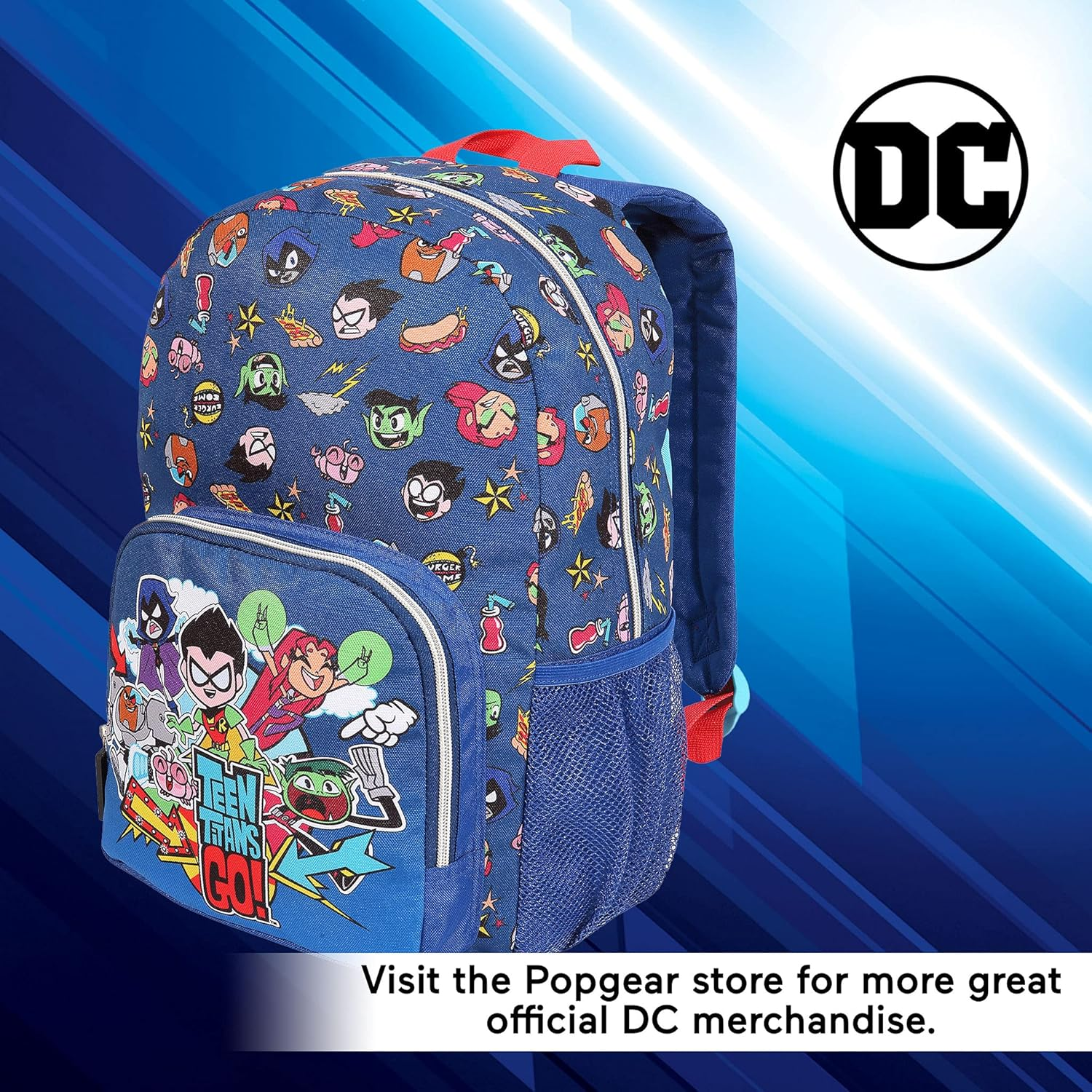 DC Teen Titans Go Characters Backpack, Kids, One Size, Multicoloured, Official Merchandise, Multicoloured, One Size image number 4