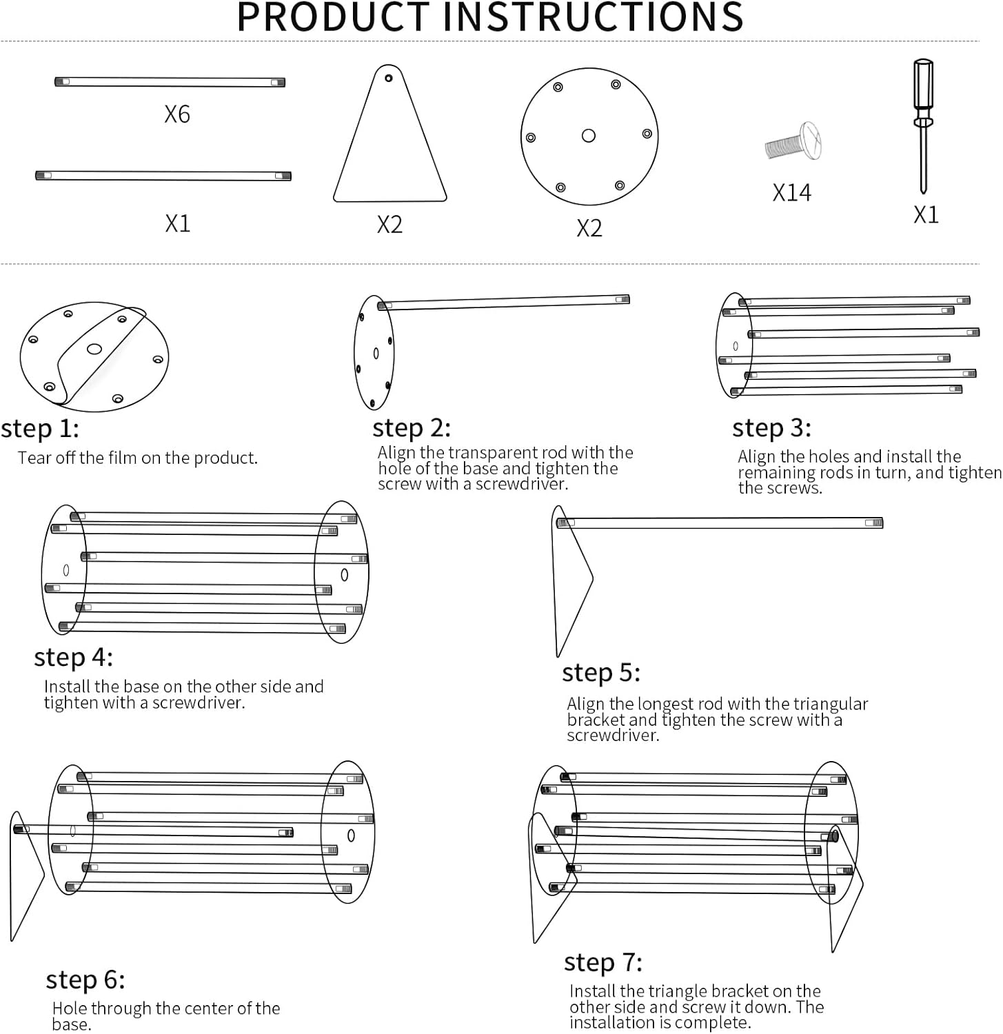 SNOWSTAR Acrylic Claw Clip Organizer Holder,360-Degree Rotating Claw Clip Holder and Storage,Hair Clip Organizer Display Clear Stand for Women and Girls image number 6