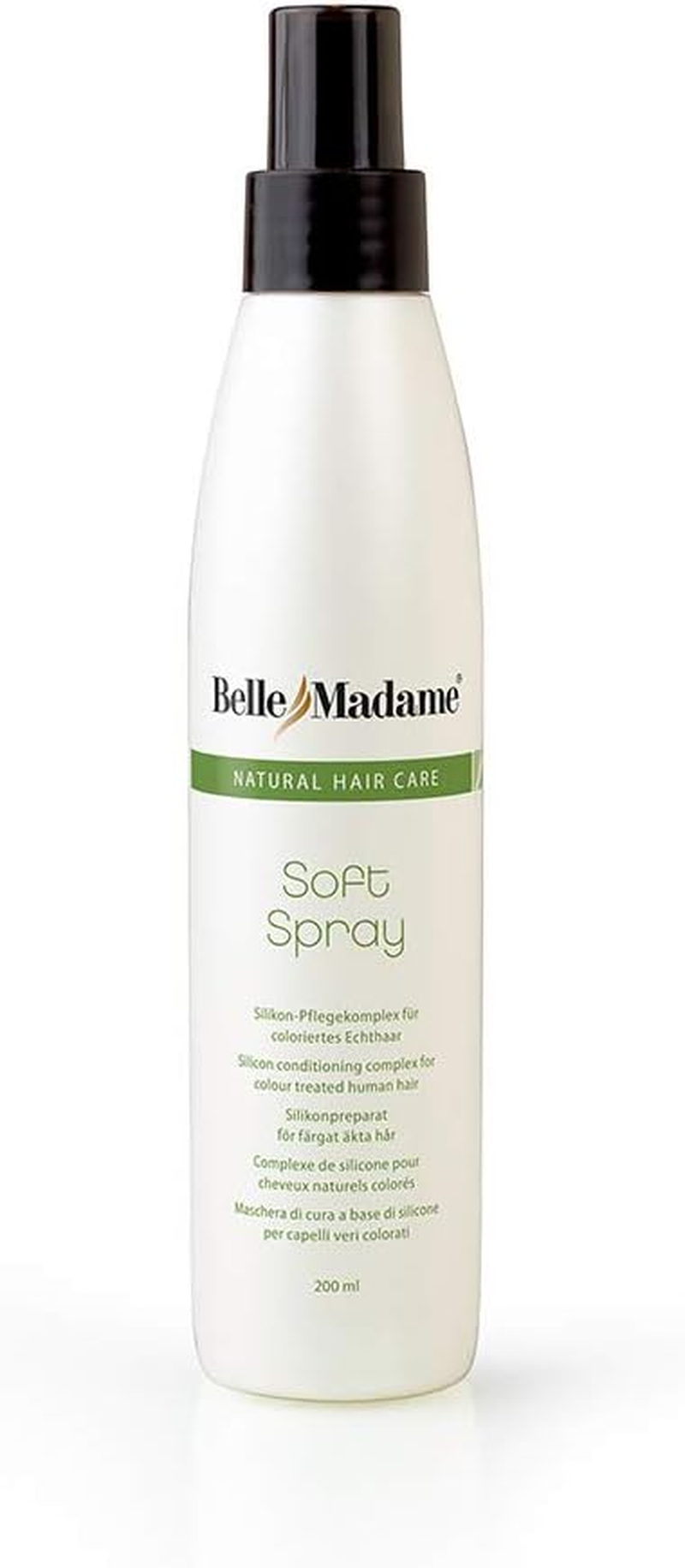 Dening Hair Belle Madame Soft Silicone Spray 200 Ml - for Human Hair Wigs, Extensions, Bondings, Pieces, and Systems