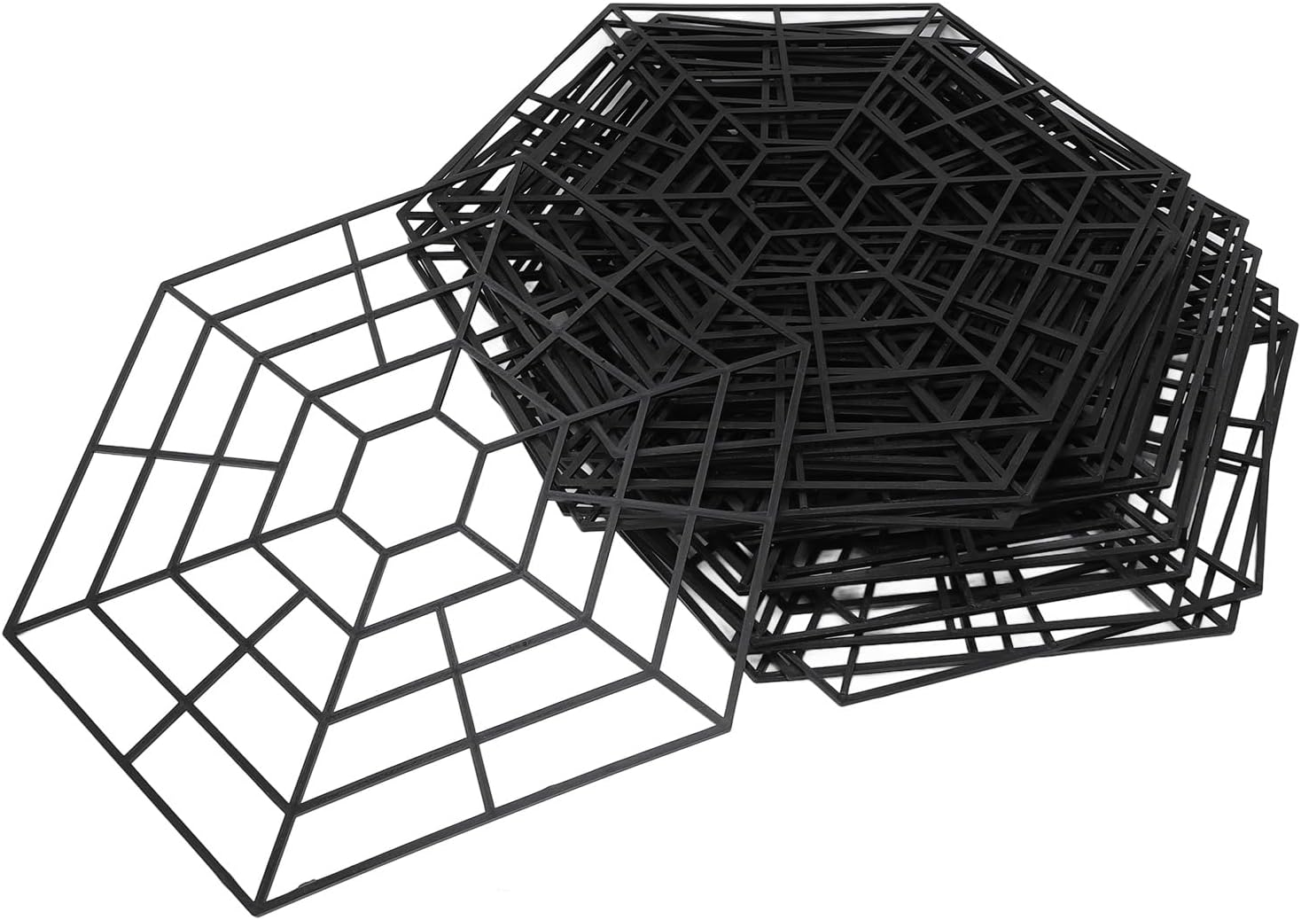 Tnfeeon 20 Set Pond Fish Protector, Lightweight Plastic Fish Netting Pond Cover with Lock Clips, Safe Barrier for Garden image number 1