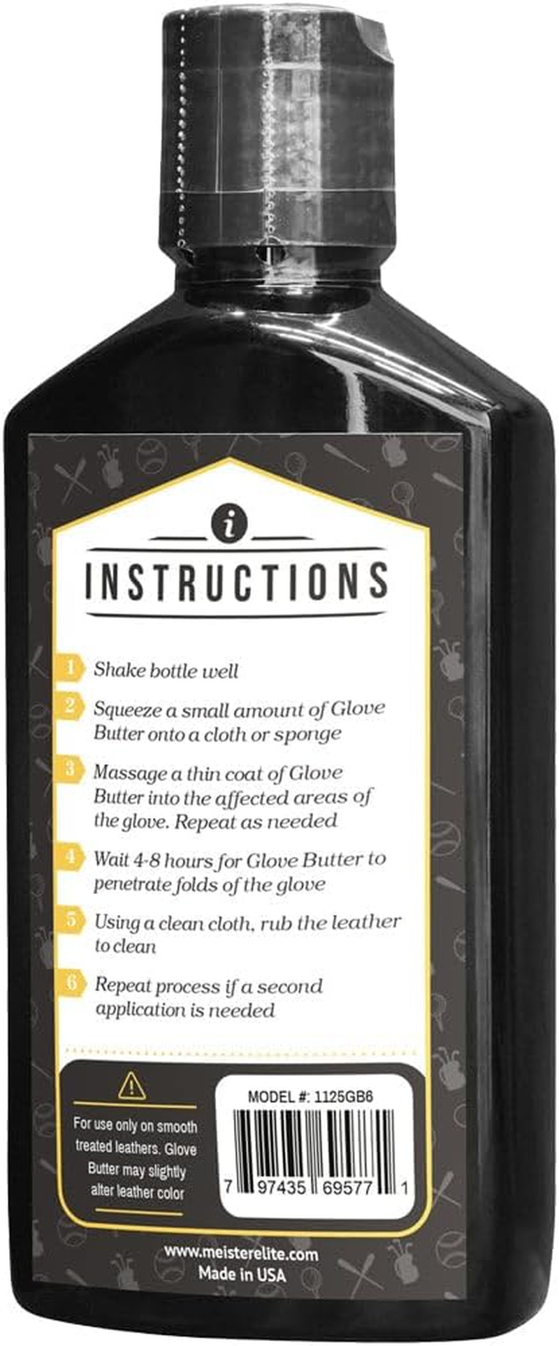 Meister Glove Butter (6 Oz.) - Rejuvenates Golf, Baseball and Other Leather Gloves