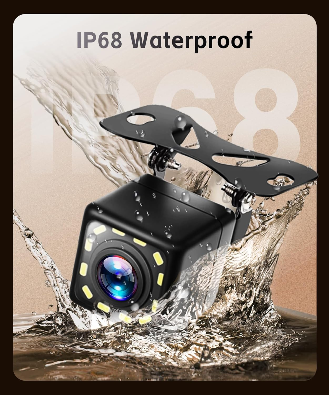 Reversing Camera with 4.3 Inch HD Monitor and Camera, IP68 Waterproof, Colour Night Vision, Reversing Camera with 3.5 M Cigarette Lighter image number 2