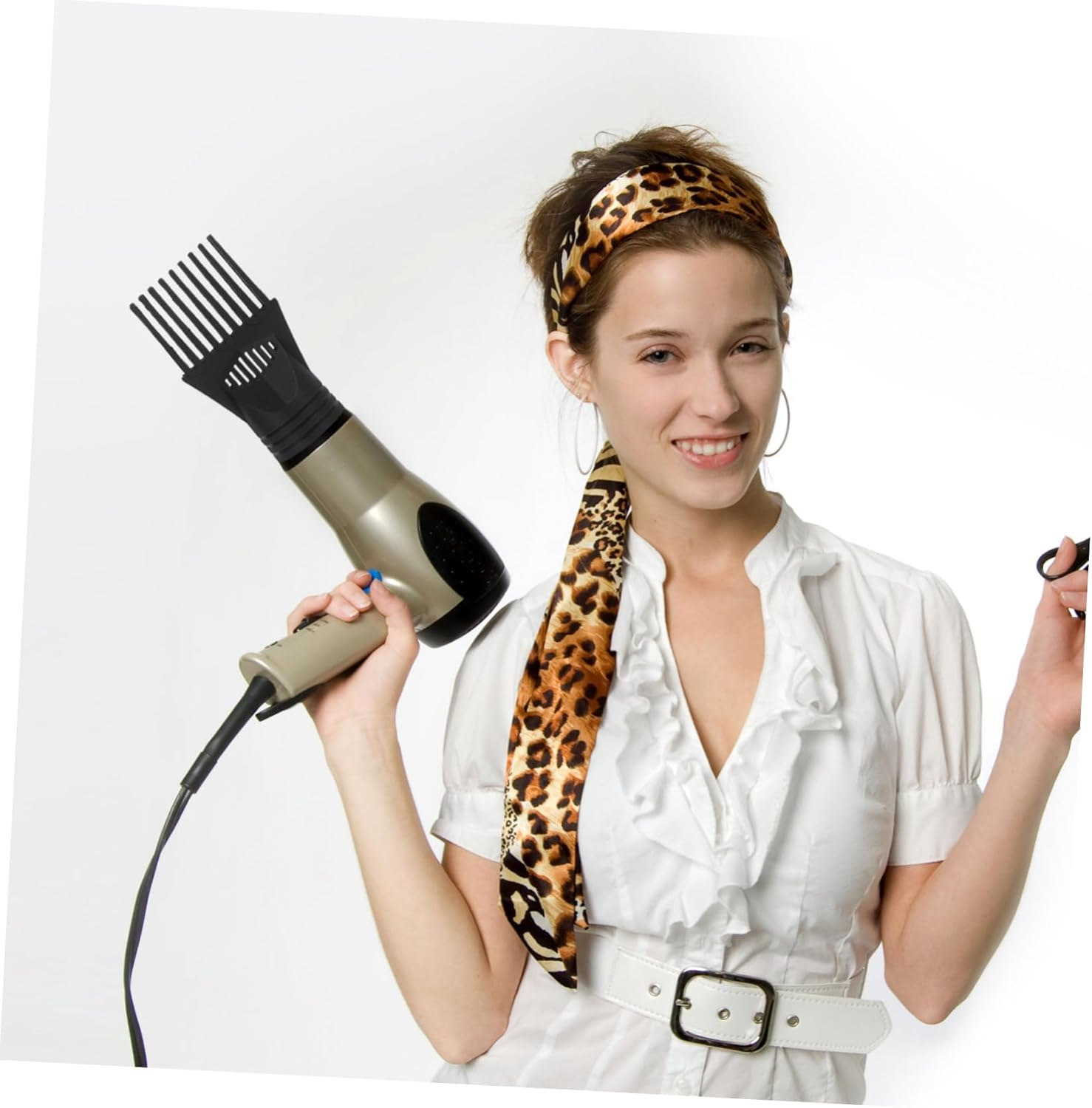 SAFIGLE 2Pcs Hair Dryer Diffuser Comb Nozzle Combs for Blow Dryer for Blow Drying image number 6