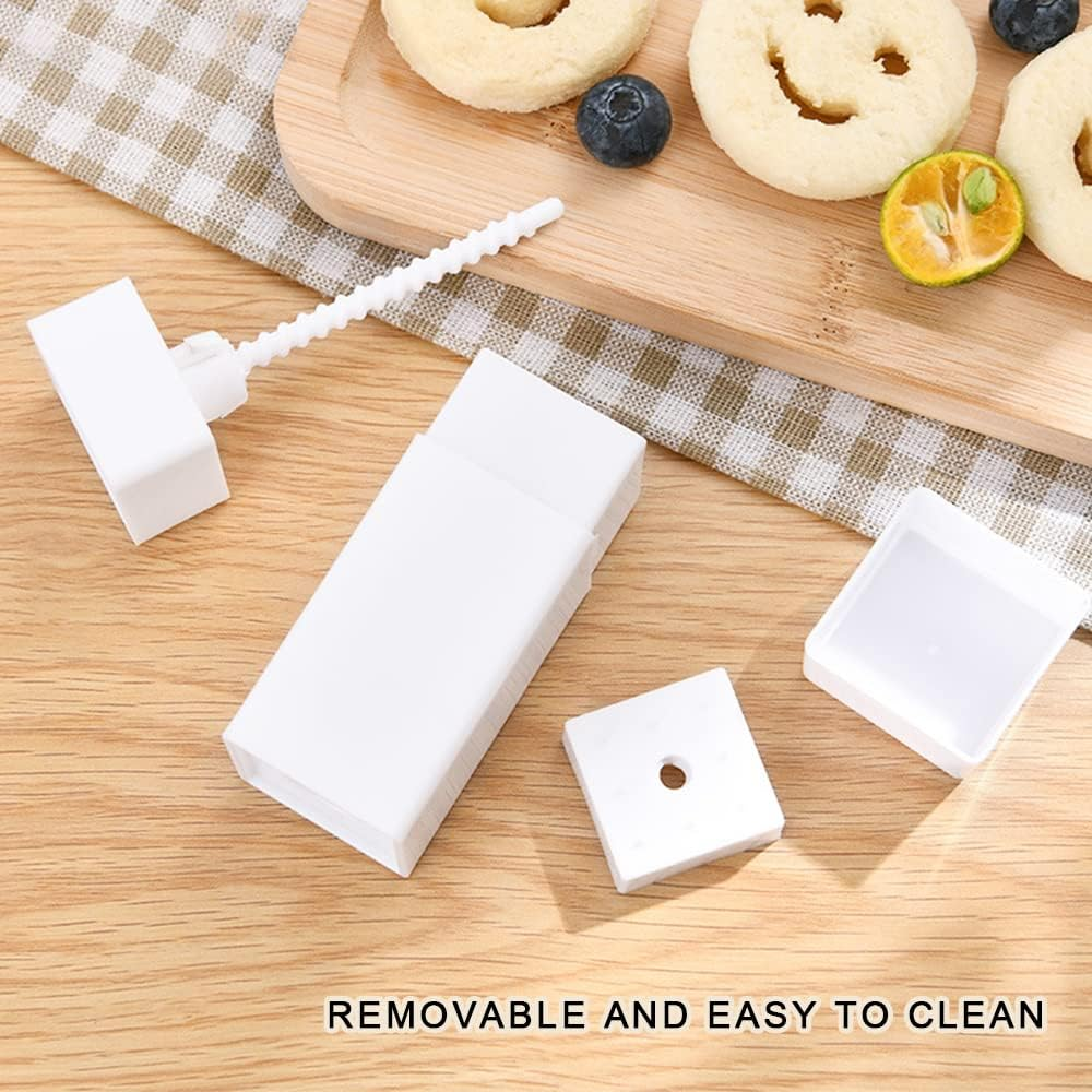 Rotary Type Butter Spreader, Corn Cob Butter Spreader, Butter Dispenser Butter Stick Holder, Spreads Butter Evenly on Pancakes, Waffles, Toast (White, Small)