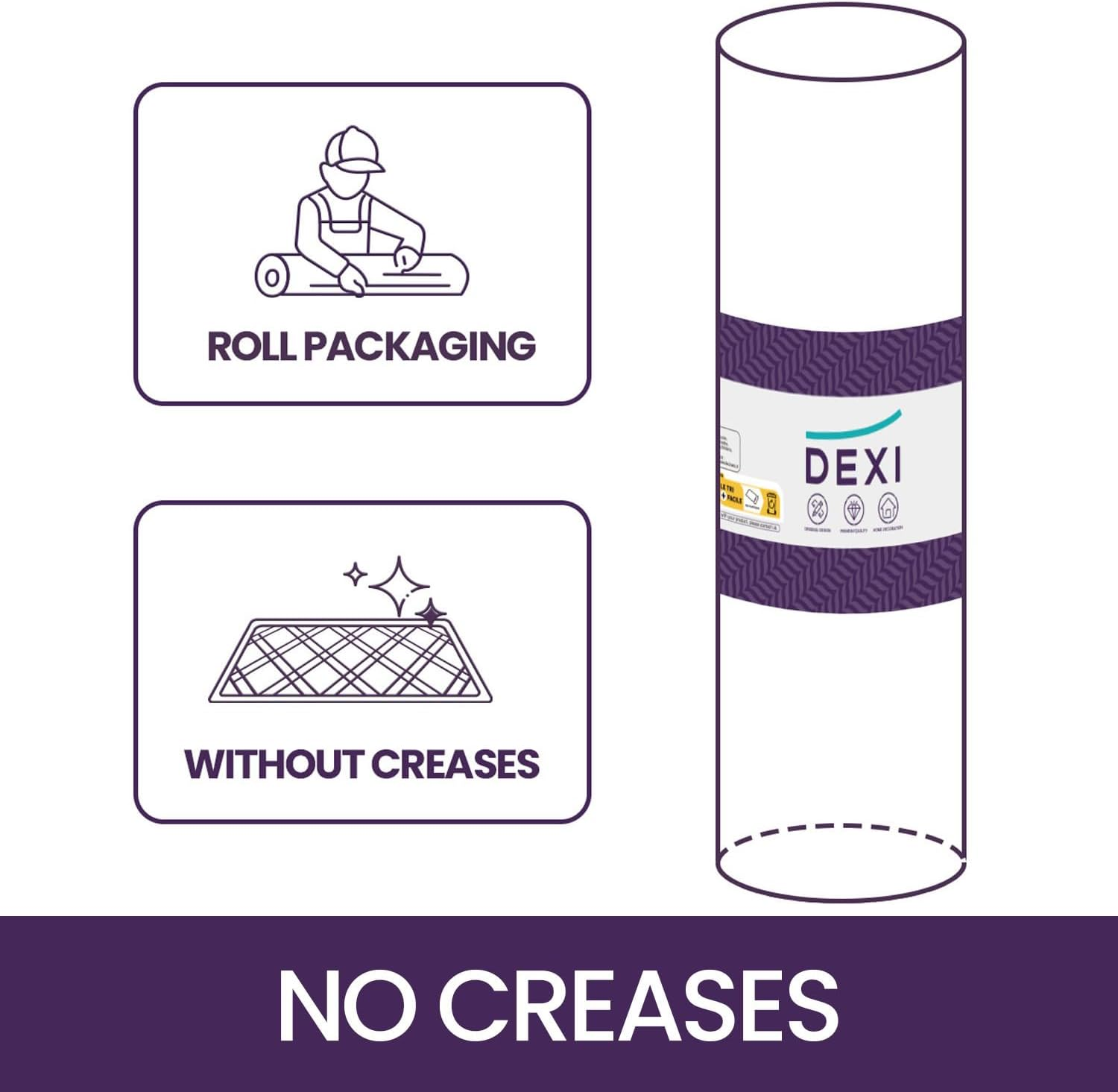 DEXI Kitchen Rugs and Mats for Floor, Non Slip Washable Absorbent Thin Woven Runner Rug for Front of Sink, Laundry Room, Hallway, 43.5X75Cm+43.5X150Cm, Beige - Grey image number 3