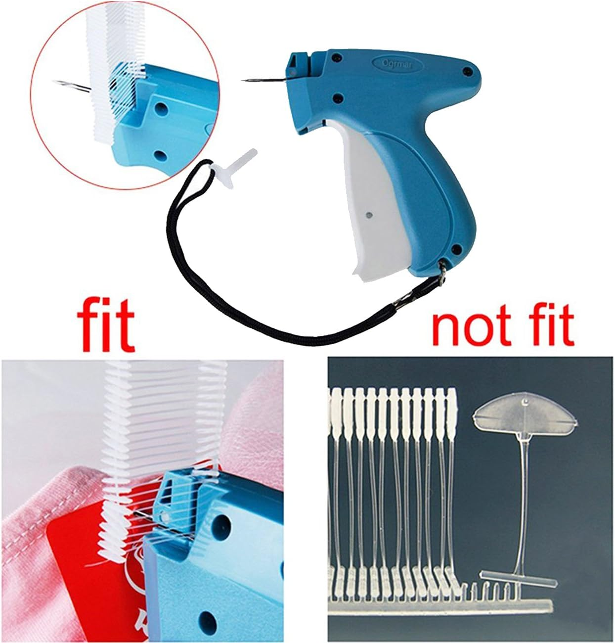 Ogrmar Clothing Garment Price Tag Marking Tag Gun/Machine + 5000Pcs Price Marking Fasteners Tag Gun+3" Tagging Barbs image number 4