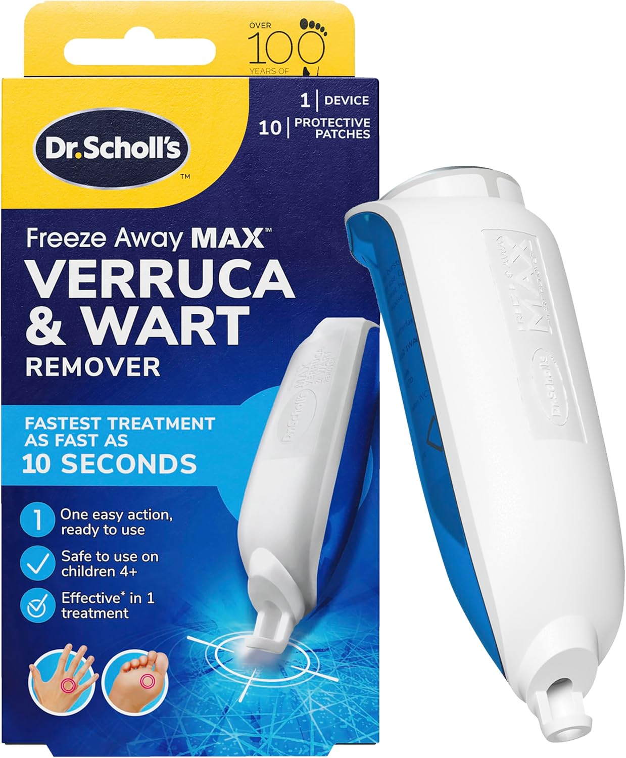 Dr. Scholl'S Freeze Away Max Verruca and Wart Remover for Hands and Feet - as Fast as 10 Seconds to Treat Warts and Verrucas, Safe for Children Aged 4 and Above image number 3