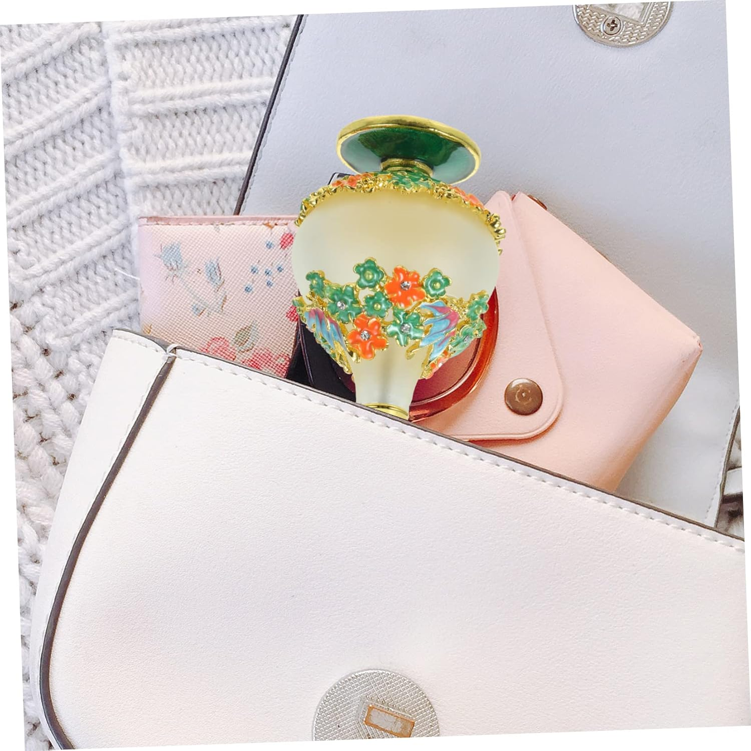 HONMEET Elegant 25Ml Glass Perfume Travel Refillable Bottle for Essential Oils Perfumes Cleansing Oils