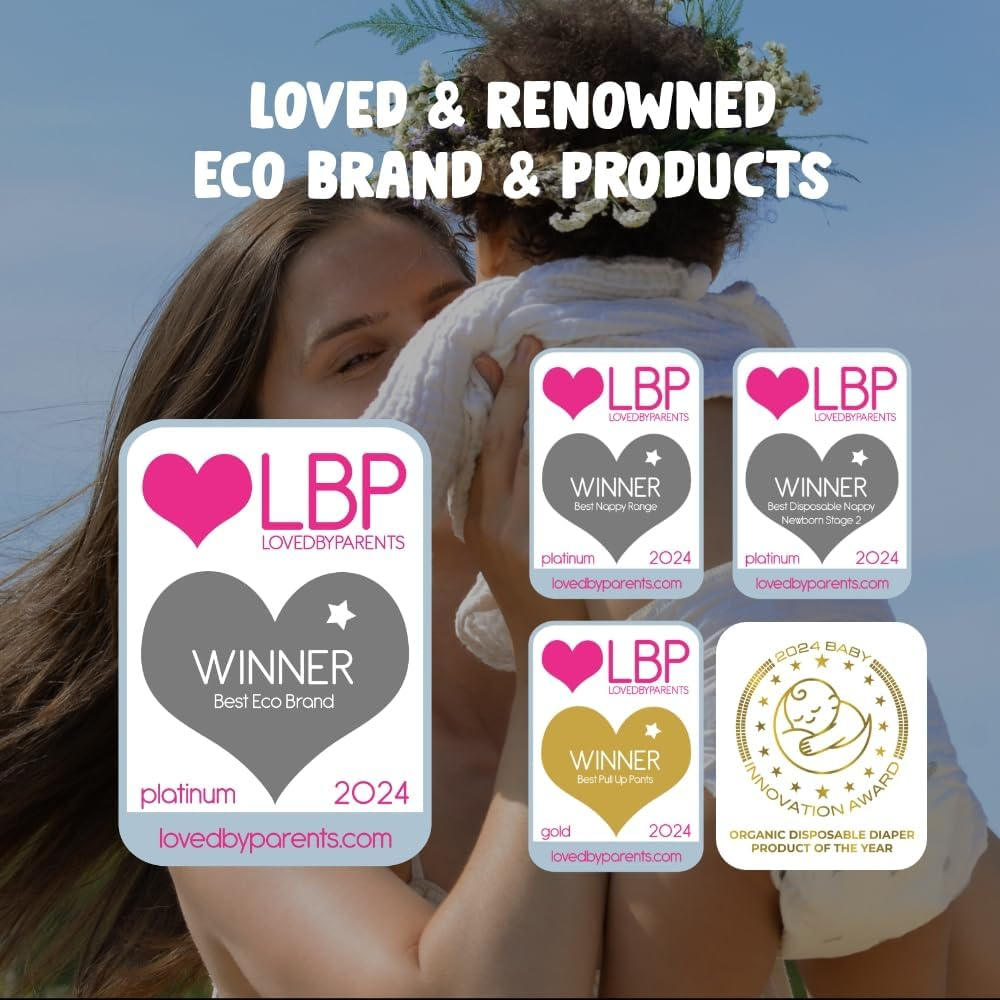 Eco by Naty Pull on Pants, Size 5, 4 Packs of 20 (80 Count) image number 6