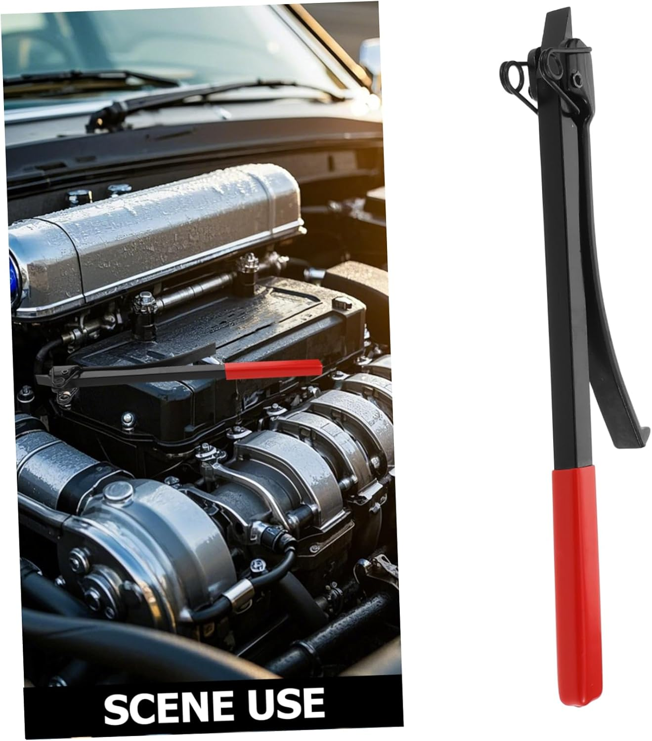 MUELODSIC Brake Adjustment Tool Engine Speed Pulley Adjuster Wrench for Automotive Repair Carbon Steel Design for Precision Adjustments Professional Auto Maintenance Equipment image number 1