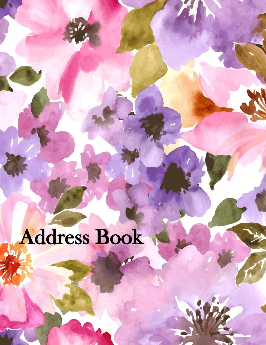 Address Book: Large Print 8.5"X11" Address Book with Alphabetical Organizer for Address, Phone Number, Email, Birthday, Home, Work, Emergency Reference, Anniversaries and Birthdays image number 1