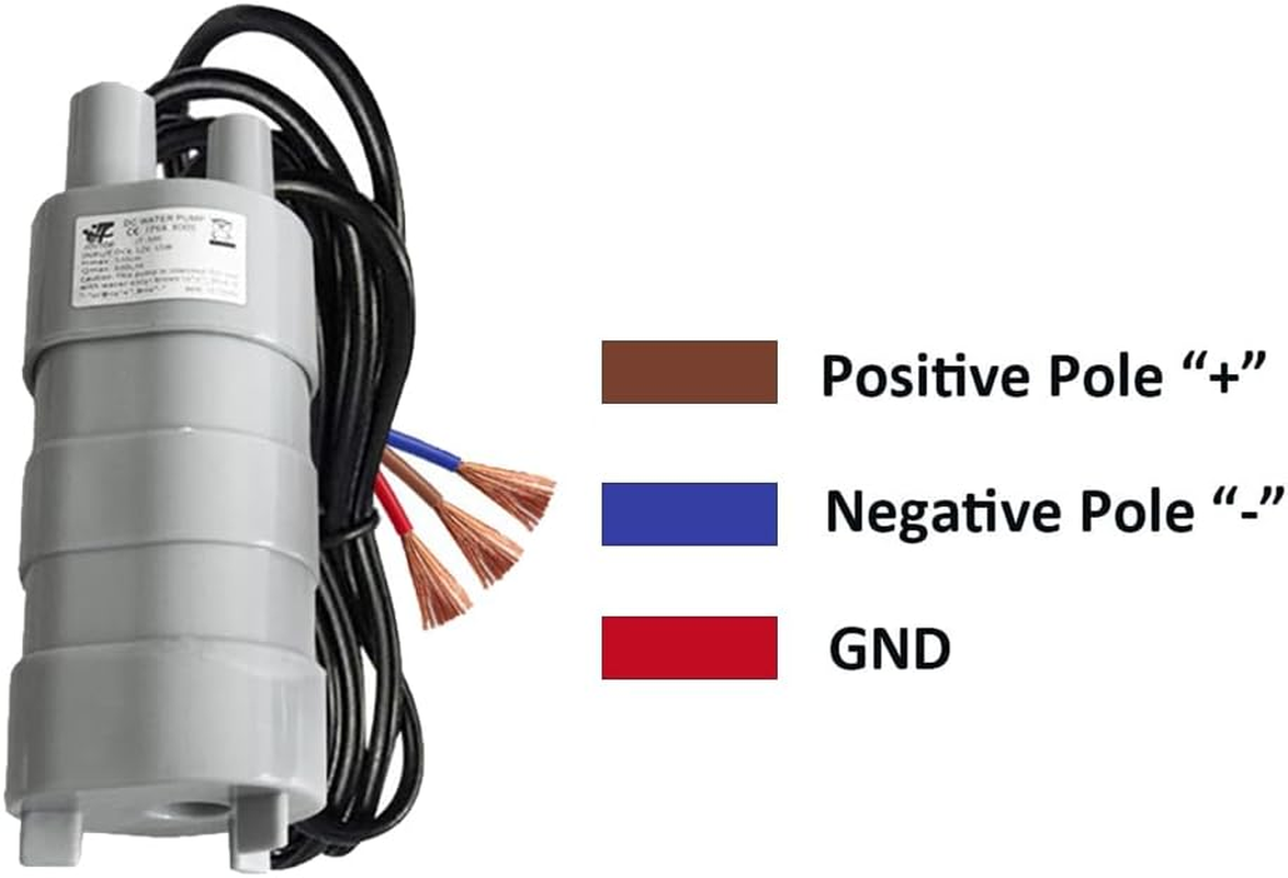 QOOWFEANIG DC 12V 840L/H Micro Submersible Water Pumps with 3.3Ft Tubing &ndash; Ideal for Aquarium, Fish Tank & Fountain image number 4