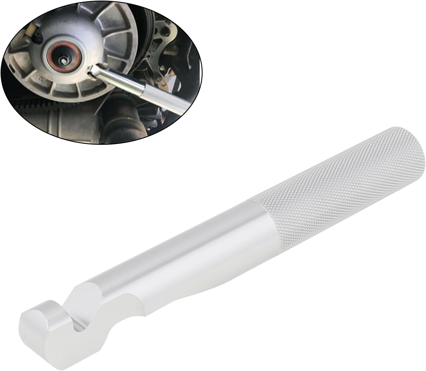 Windance Aluminum Alloy Belt Changing Tools Fit for Polaris RZR / 800S 900S 1000S / XP 800 XC 900 Motorcycle, Silver Belt Replacement Tools image number 5