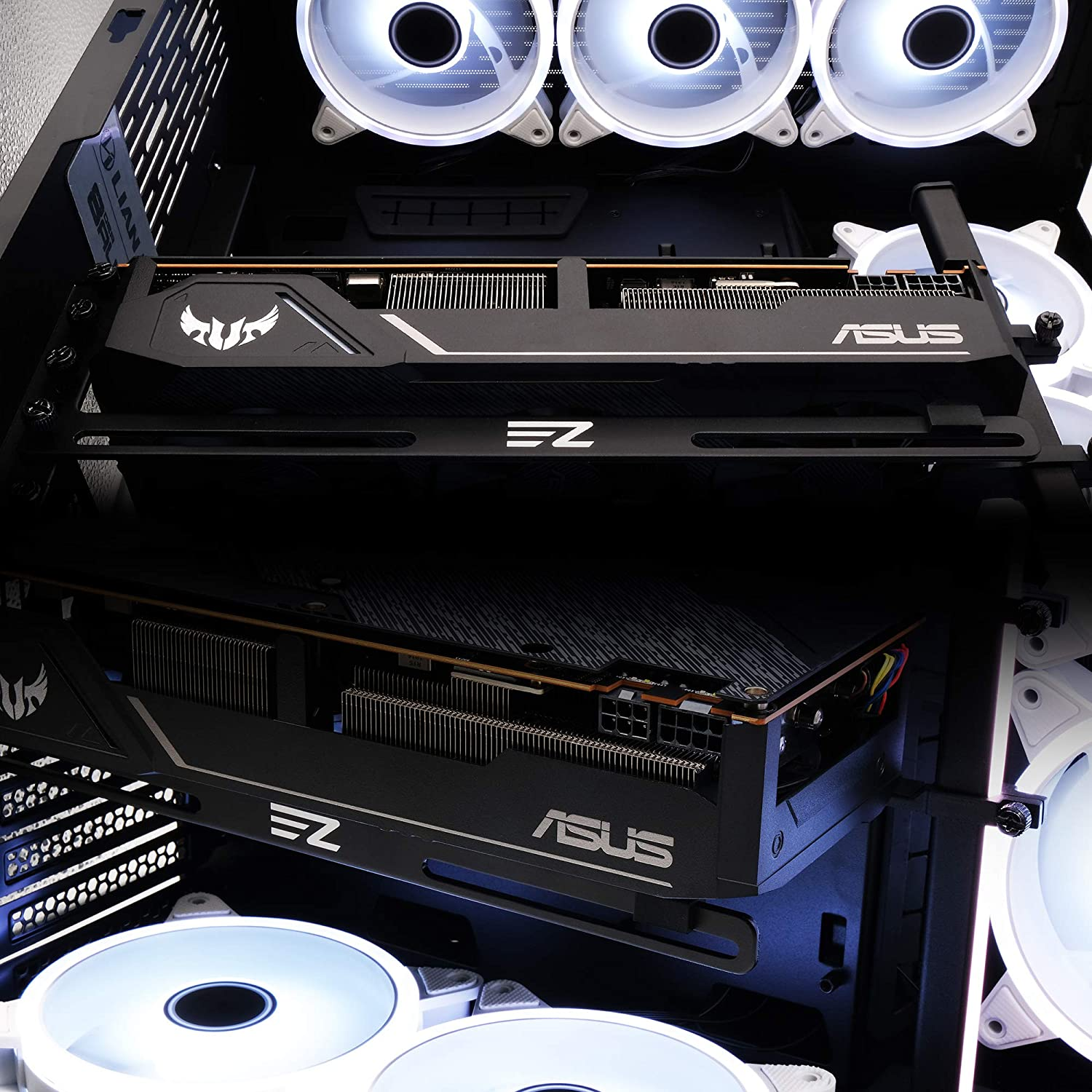 EZDIY-FAB GPU Bracket,Graphics Card Brace Support,Video Card Holder,Gpu Holder for Custom Desktop PC Gaming-3Mm Aluminum-Black image number 4