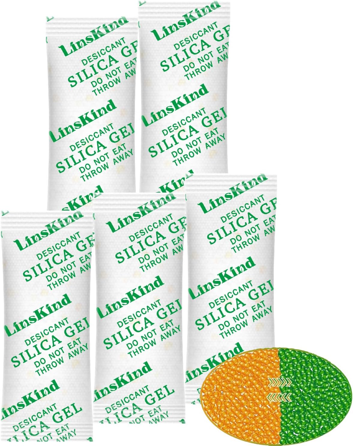 5 Gram [60 Packets] Food Grade Silica Gel Packets, Moisture Absorbers for Moisture Control - Protects Items from Moisture Damage image number 6