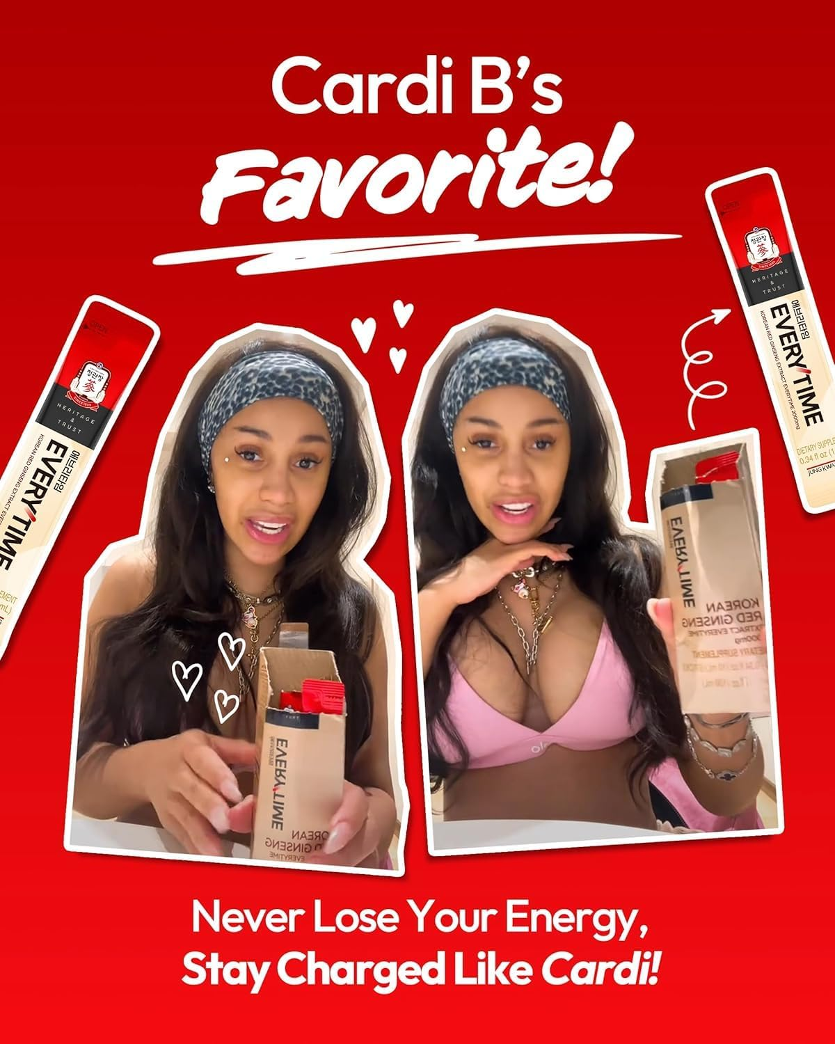 Jung Kwan Jang Korean Red Ginseng Extract Stick Everytime 3000Mg | Energy Supplements, Ginseng Supplement, Ginseng Tea, Korean Food | Caffeine Free, Sugar Free, Boost Energy, Support Immunity | 10Ml X 30 Sticks image number 1