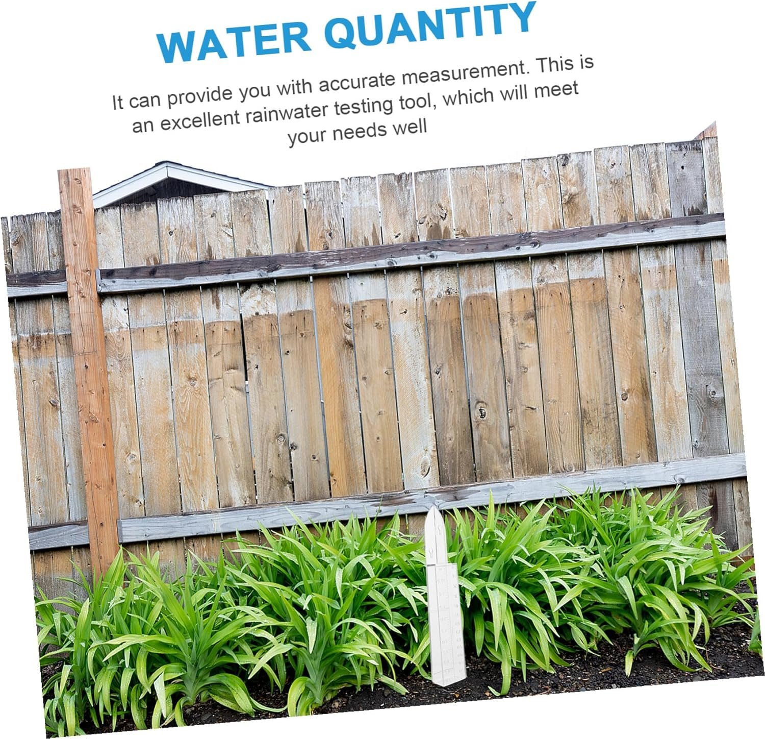 GALPADA Outdoor Plastic Rain Gauge with Graduated Scale Rainfall Measuring Container for Garden and Lawn Read Rainwater Collector Tool image number 6