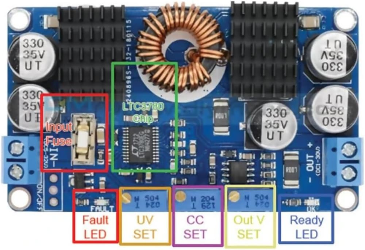 LTC3780 Auto Step Up/Down DC-DC Power Module, 80W, 10A image number 4