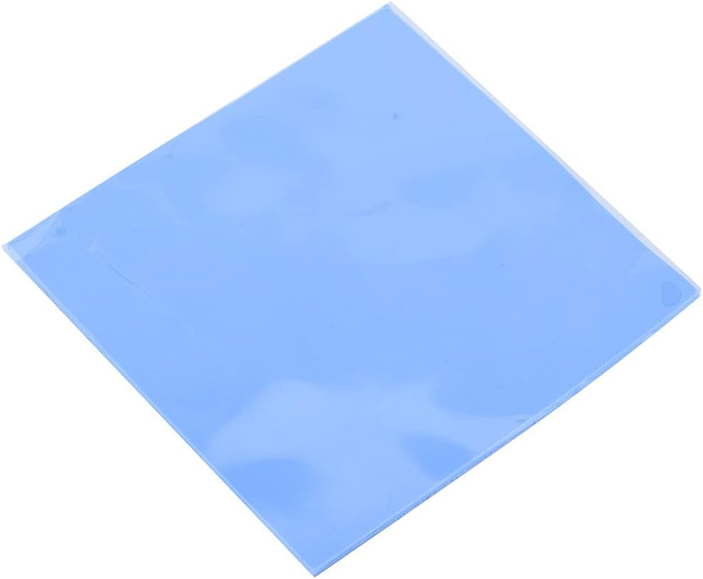 100Mm X 100Mm X 3Mm CPU Thermal Pad, CPU Chip Heatsink Cooling Thermal Conductive Silicone Pad, for CPU Chip Heat Conduction or LED Heat Conduction - Blue image number 3